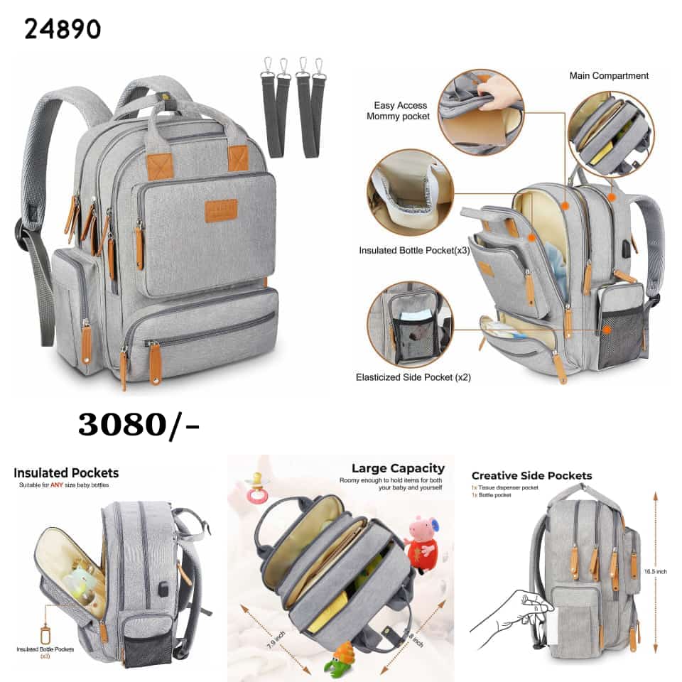 Baby Diaper & Accessories Bag - Multifunction Baby Travel Backpack