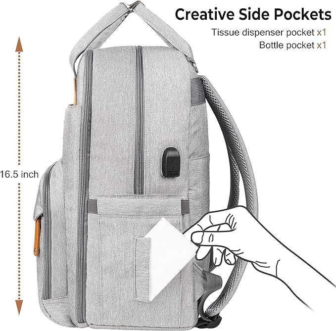 Baby Diaper & Accessories Bag - Multifunction Baby Travel Backpack