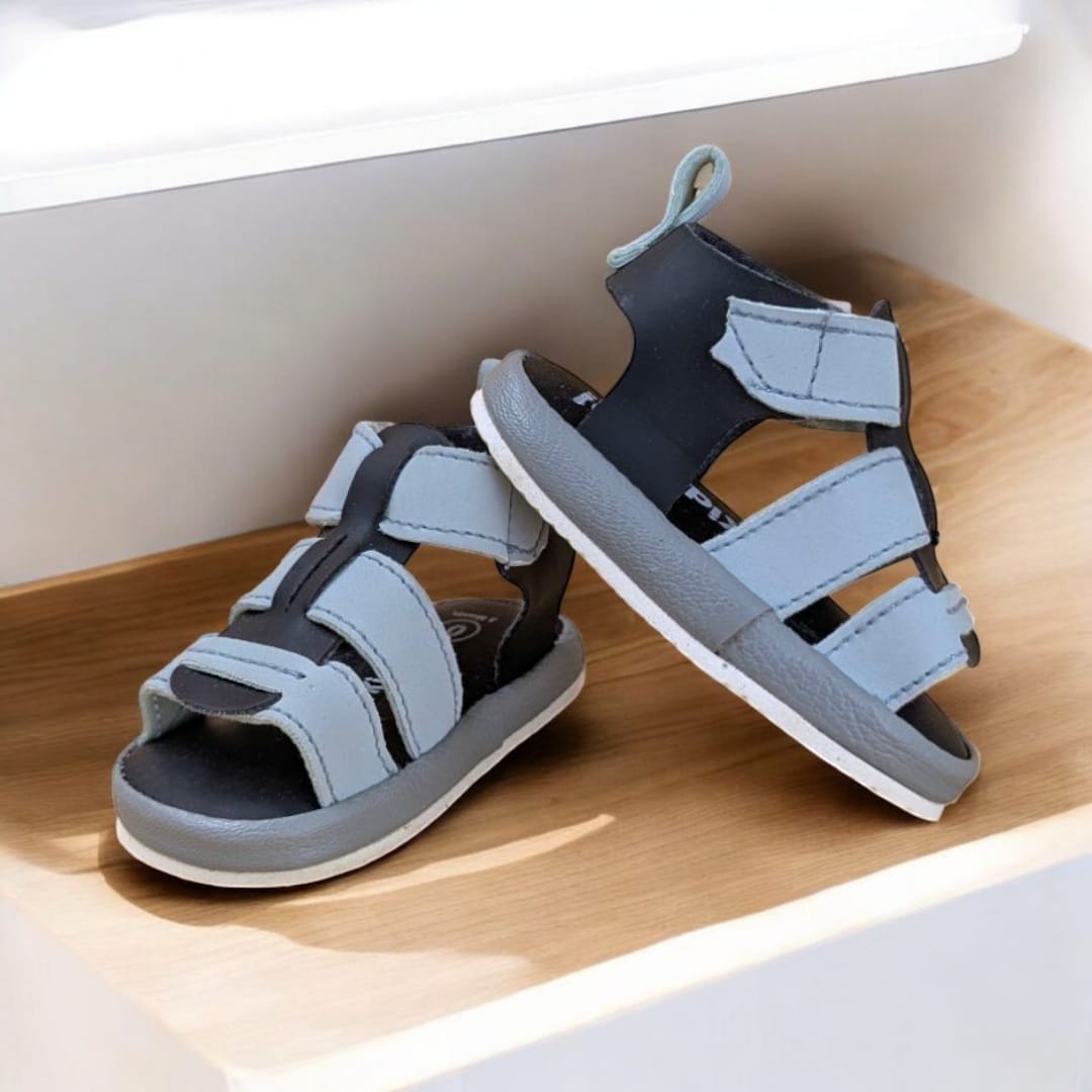 Shelby - Baby Boy Sandals/Shoes (Grey)