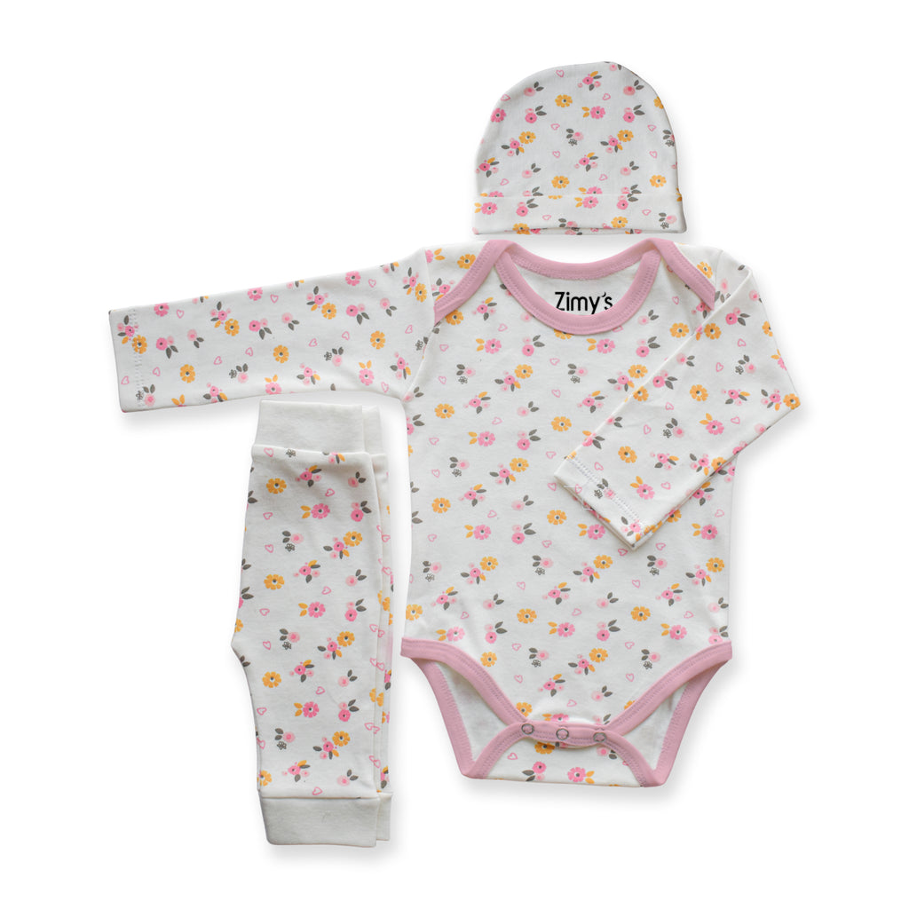 Pink Petals 3-Piece Set