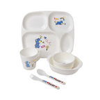 5-Piece Kids Dinnerware Set – BPA-Free Divided Plate Tableware For Kids