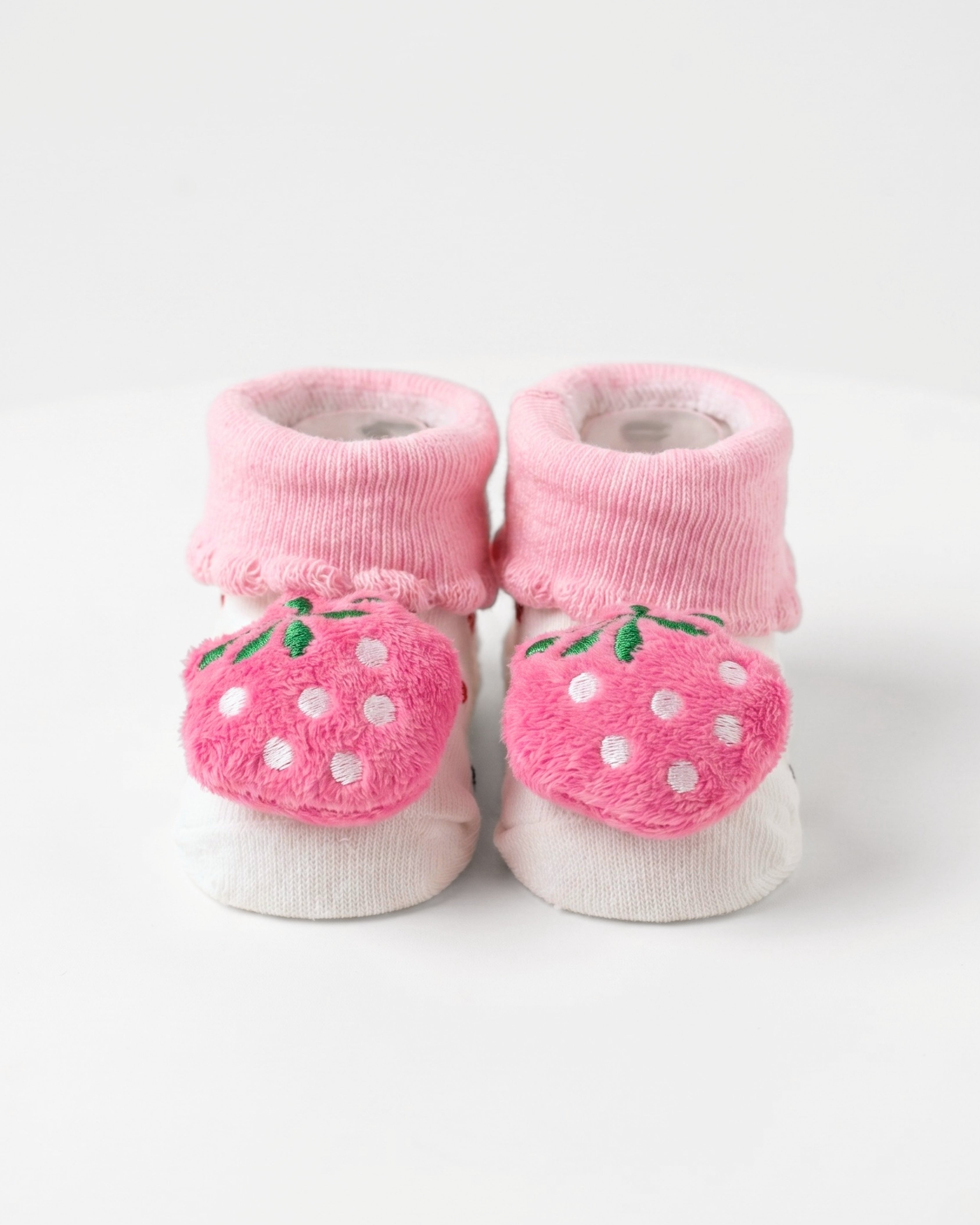 Baby Booties – Infant Soft Socks (Pink Strawberry)