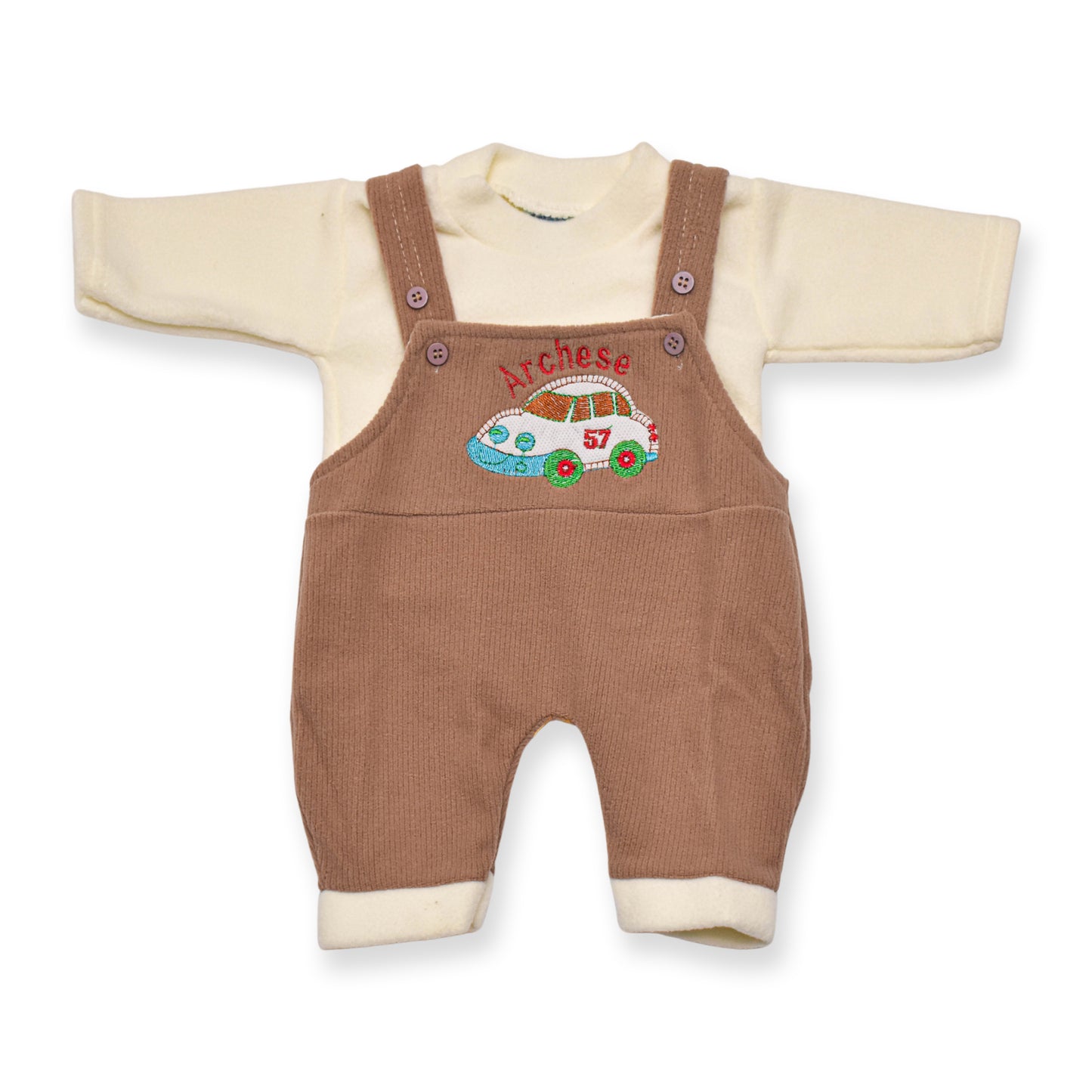 Archese Car Dungaree - Polar Fleece - (Brown)