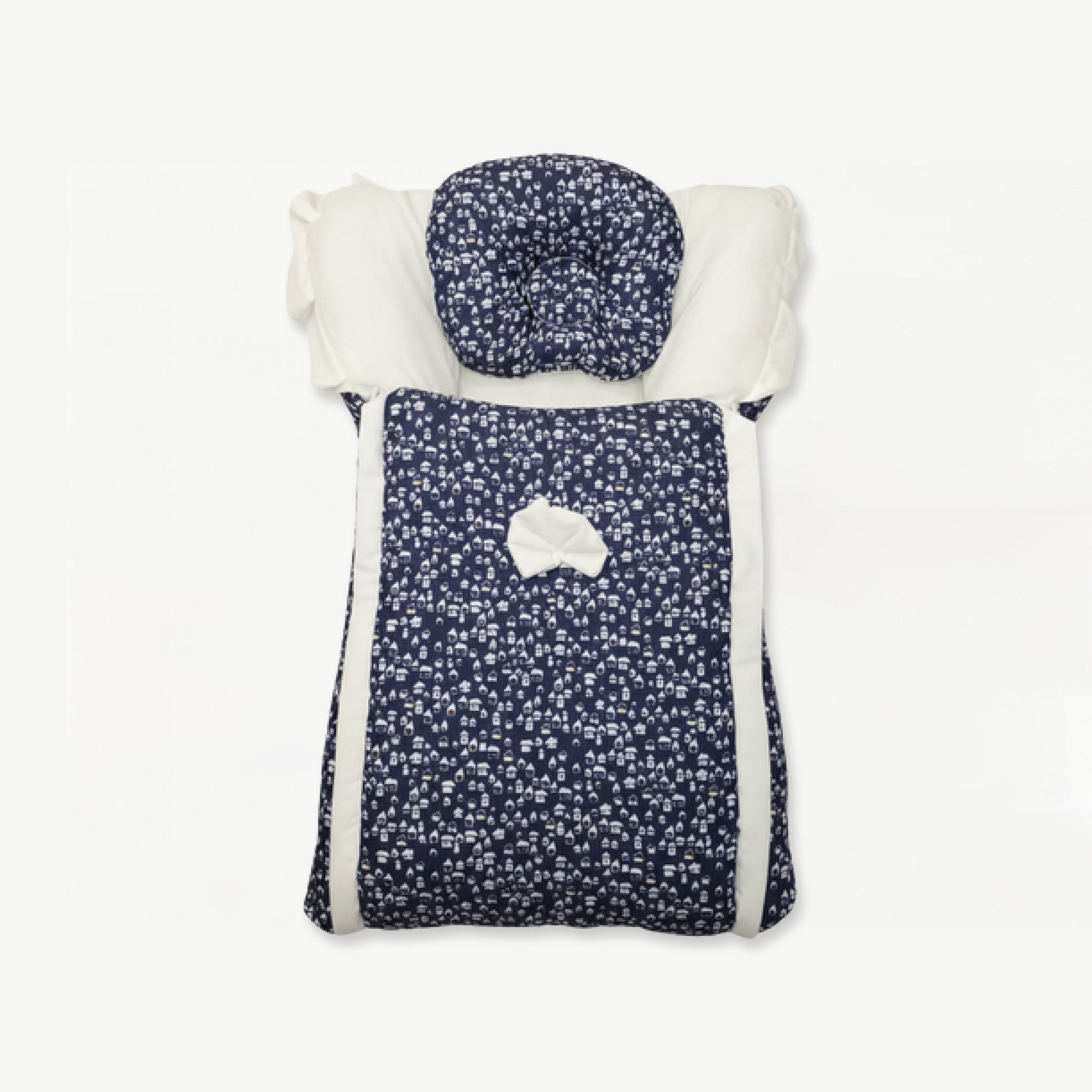 Carry Nest 2 PC - Baby Sleeping Bag - (Navy Cottage)