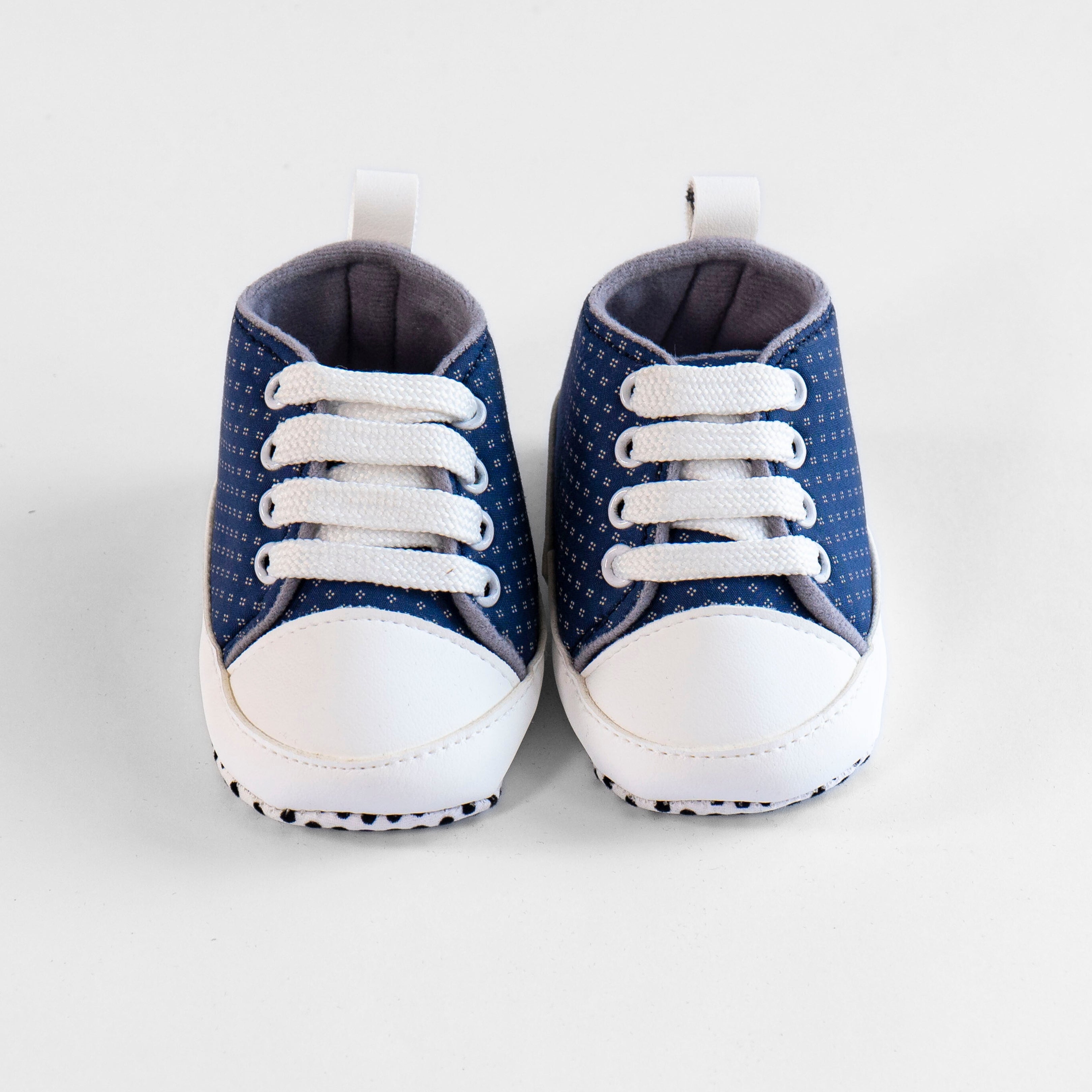 Baby First Walkers – Classic Navy Dots