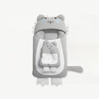 Hooded Carry Nest 2 PC - Baby Sleeping Bag - (Snuggle Lion - Grey)