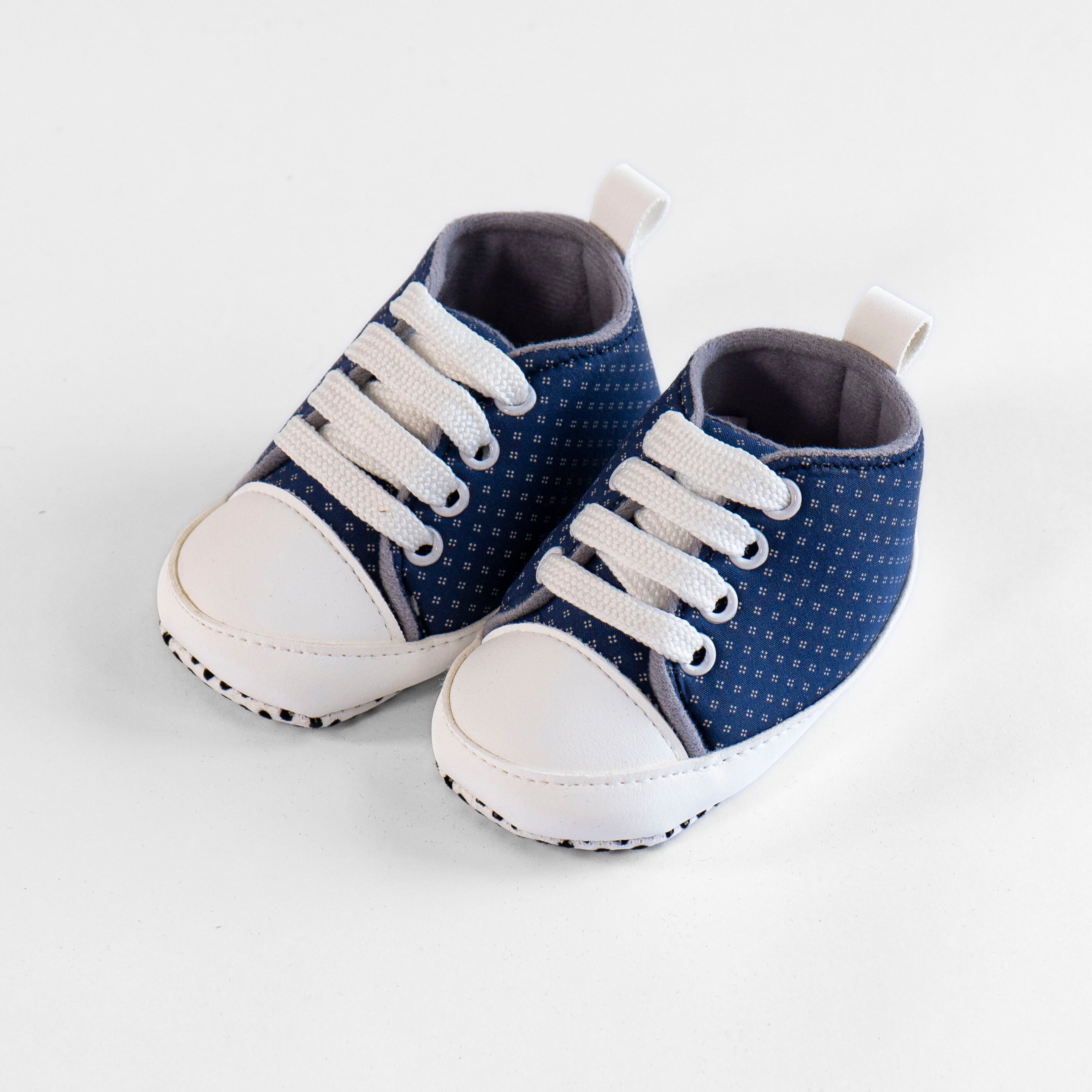 Baby First Walkers – Classic Navy Dots