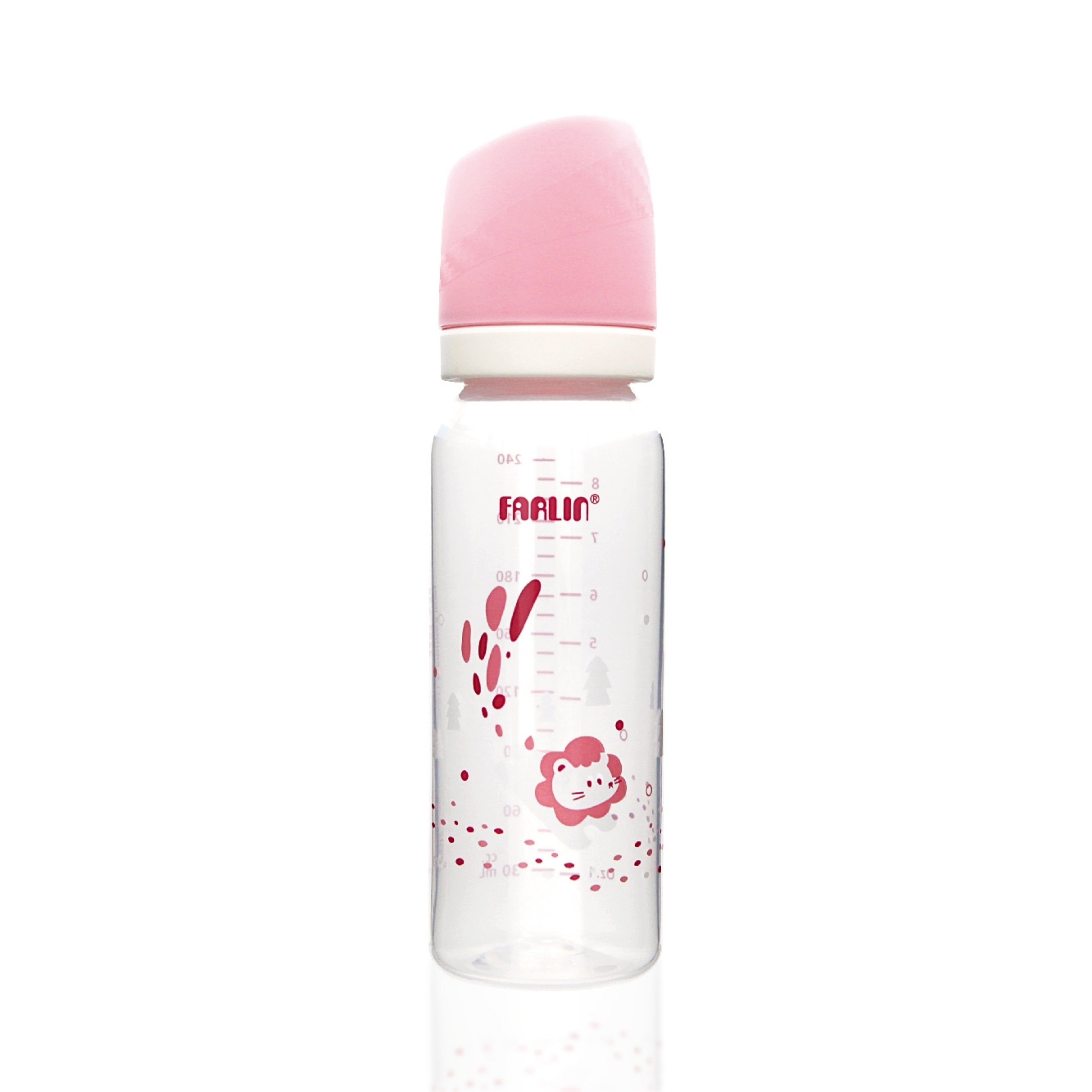 Farlin 240ml Standard Neck Baby Feeding Bottle with Anti-Colic System (3M+)