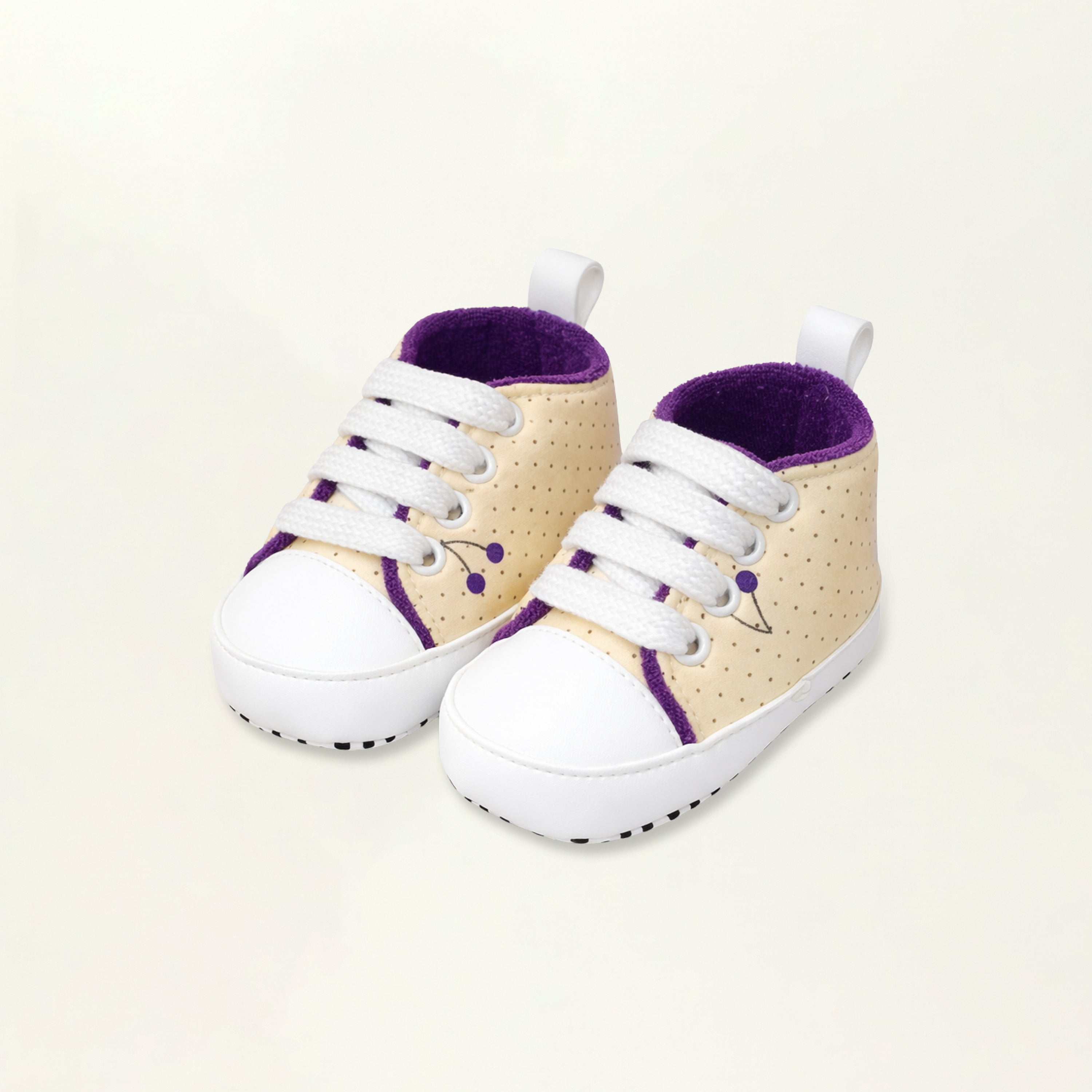 Baby Soft Sole Sneakers – Purple Cherry