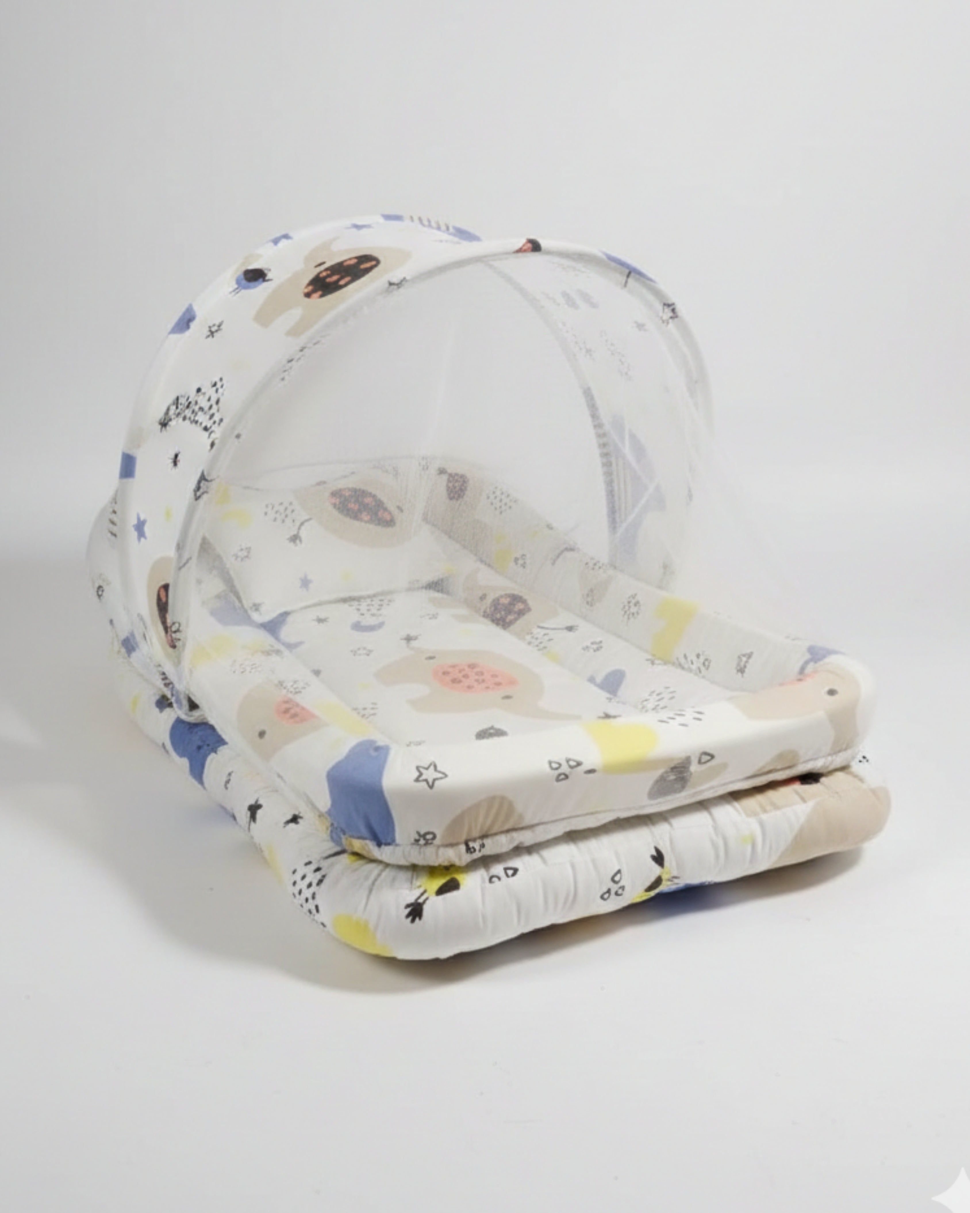 Baby Sleeping Bed 2 Piece - Bed With Net  (Safari Dreams)