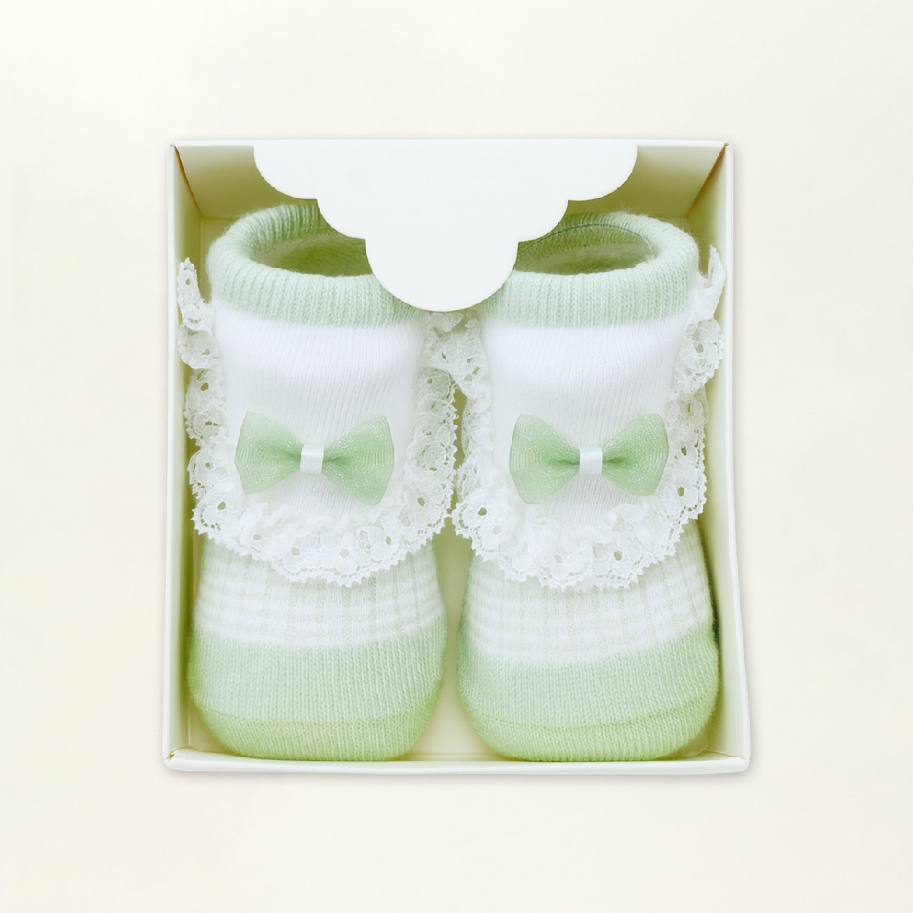 Baby Booties – Infant Soft Socks (Mint Green)