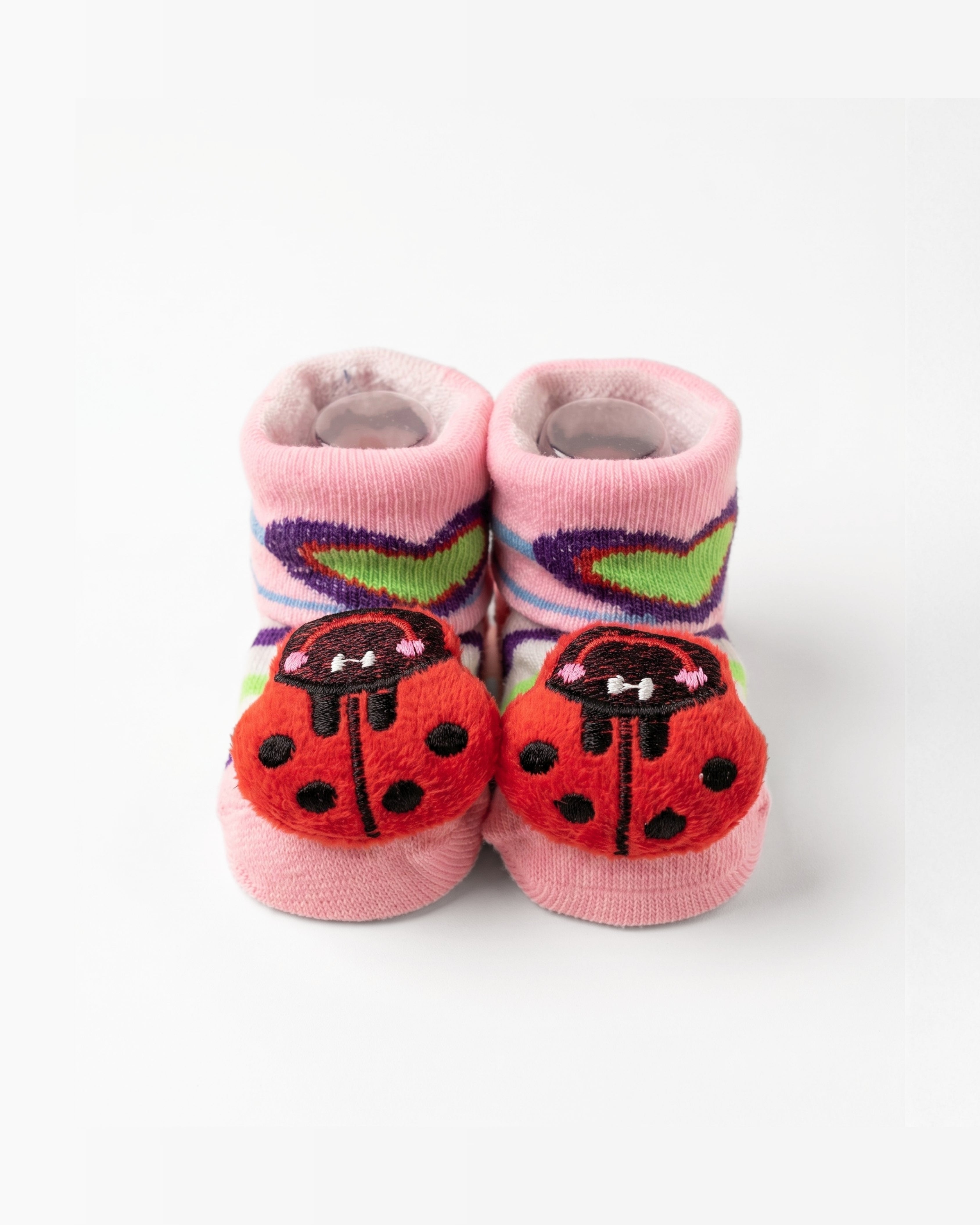 Baby Booties – Infant Soft Socks (Red Ladybug)