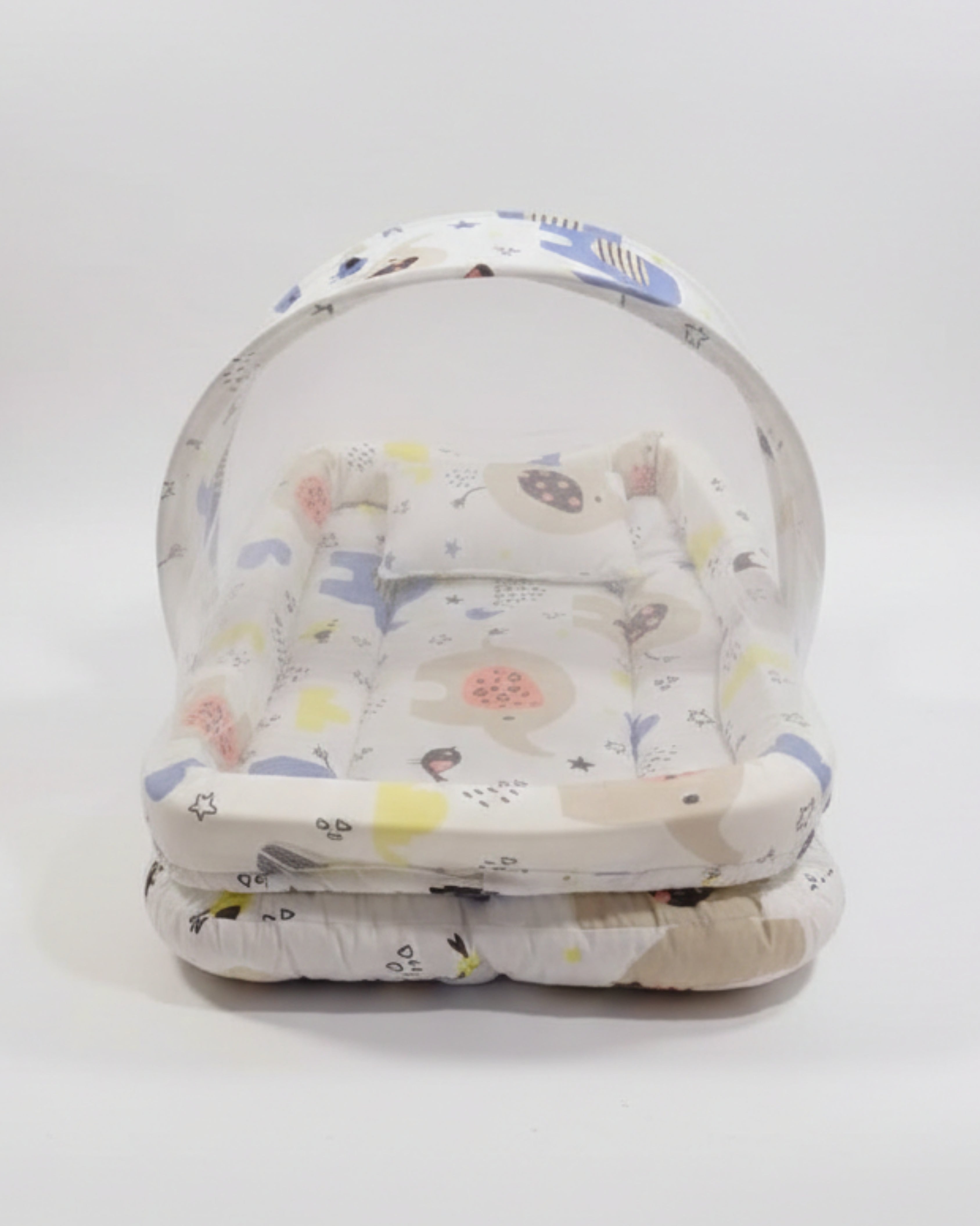 Baby Sleeping Bed 2 Piece - Bed With Net  (Safari Dreams)