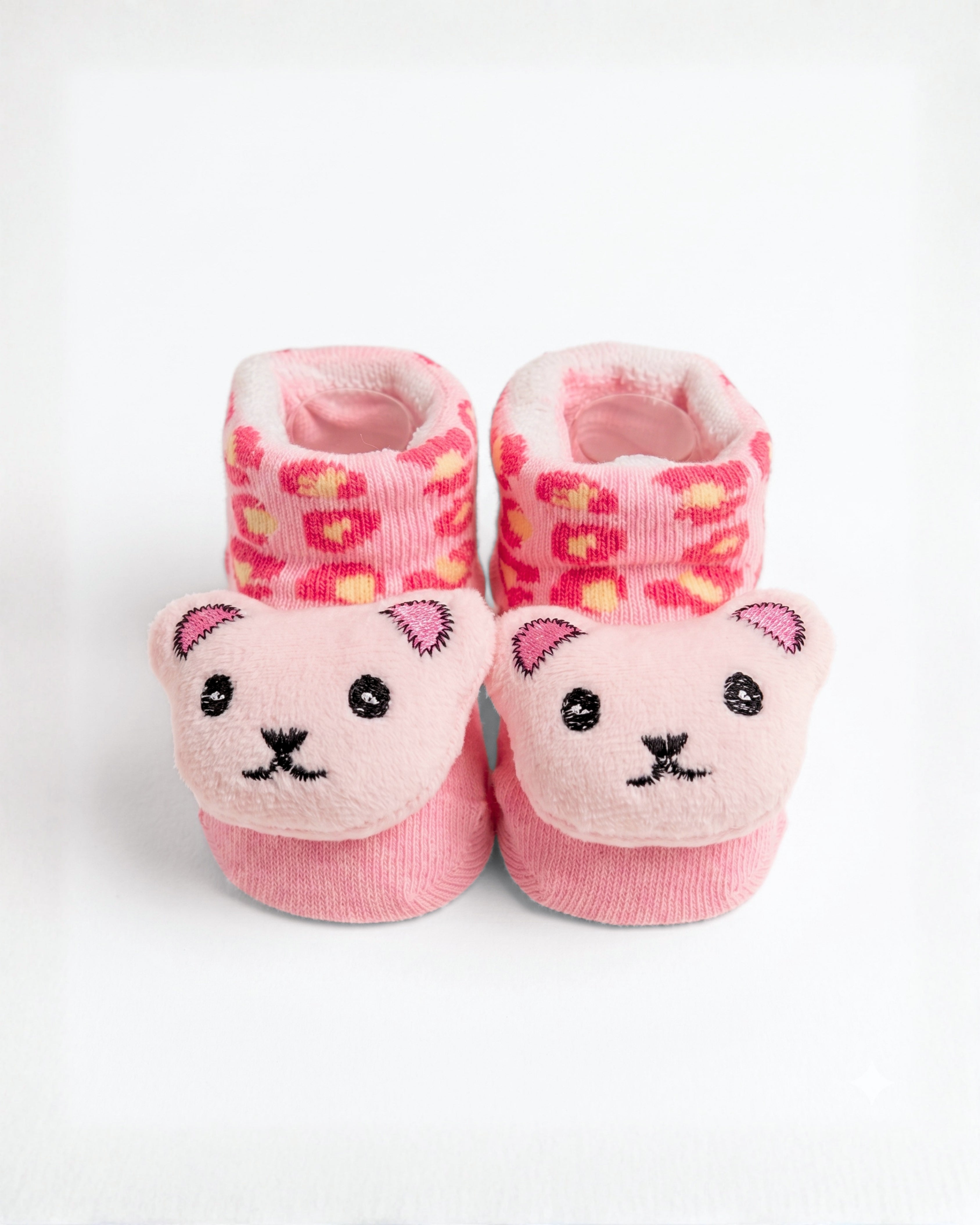 Baby Booties – Infant Soft Socks (Blush Bear)
