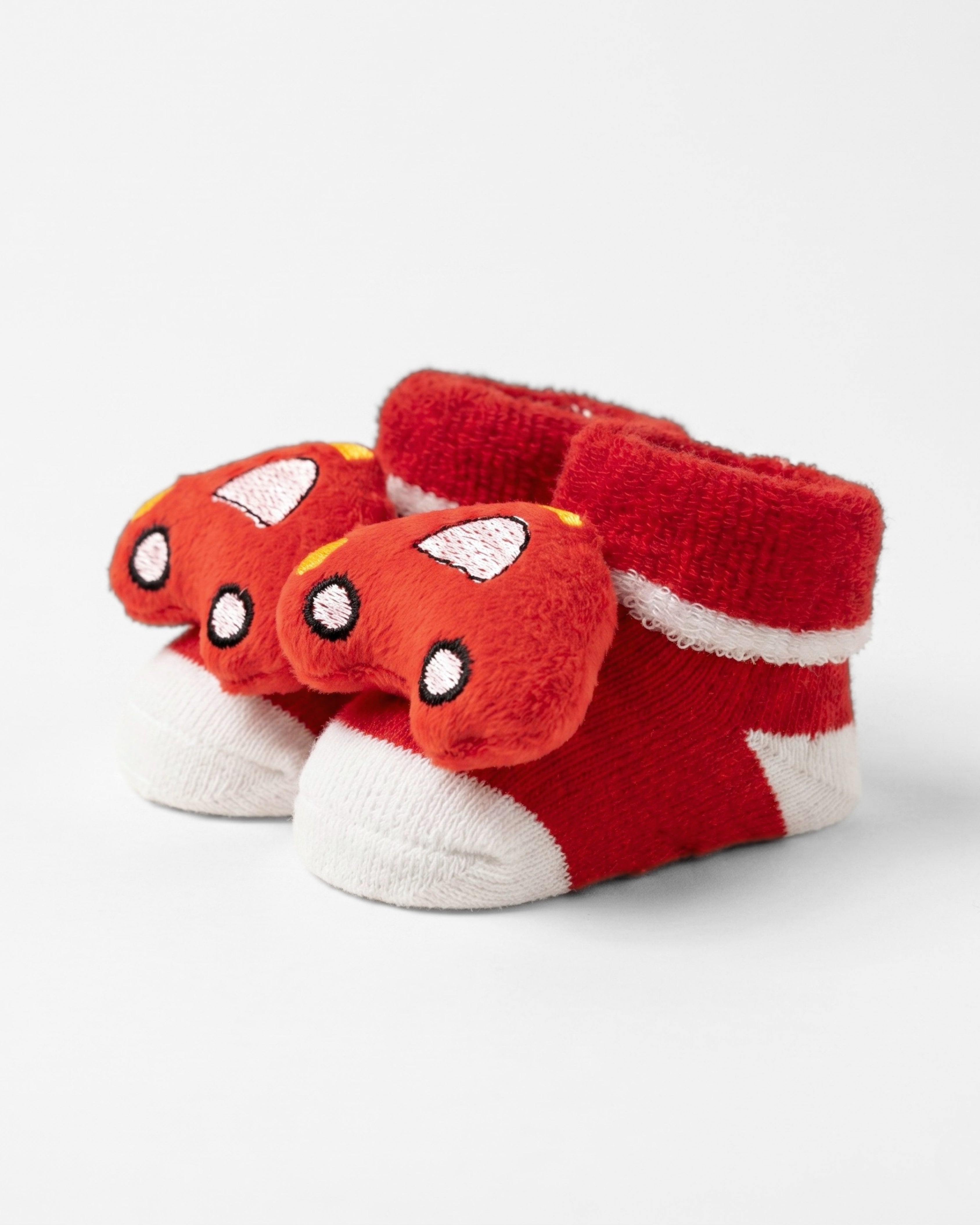 Baby Booties – Infant Soft Socks (Red Car)