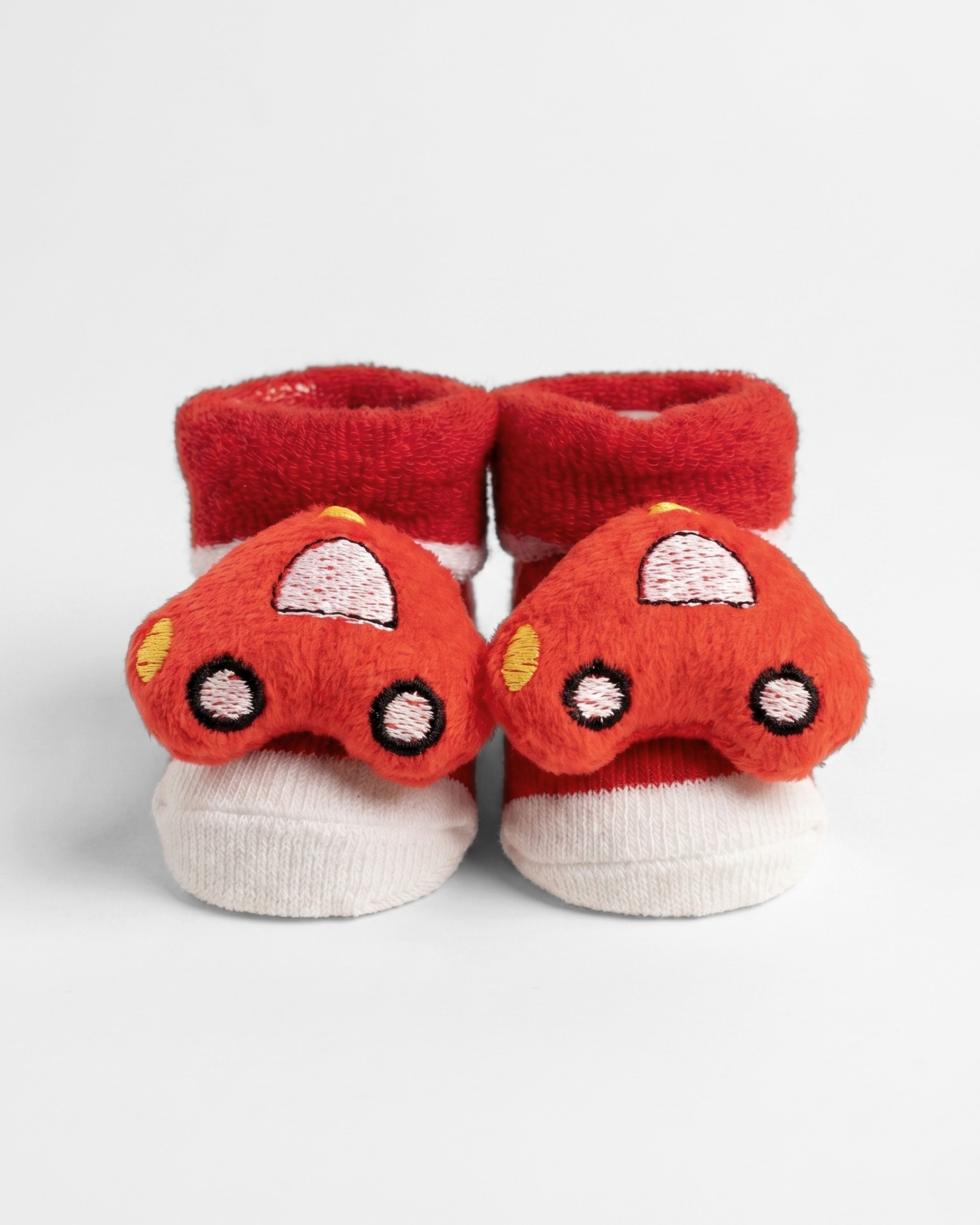 Baby Booties – Infant Soft Socks (Red Car)