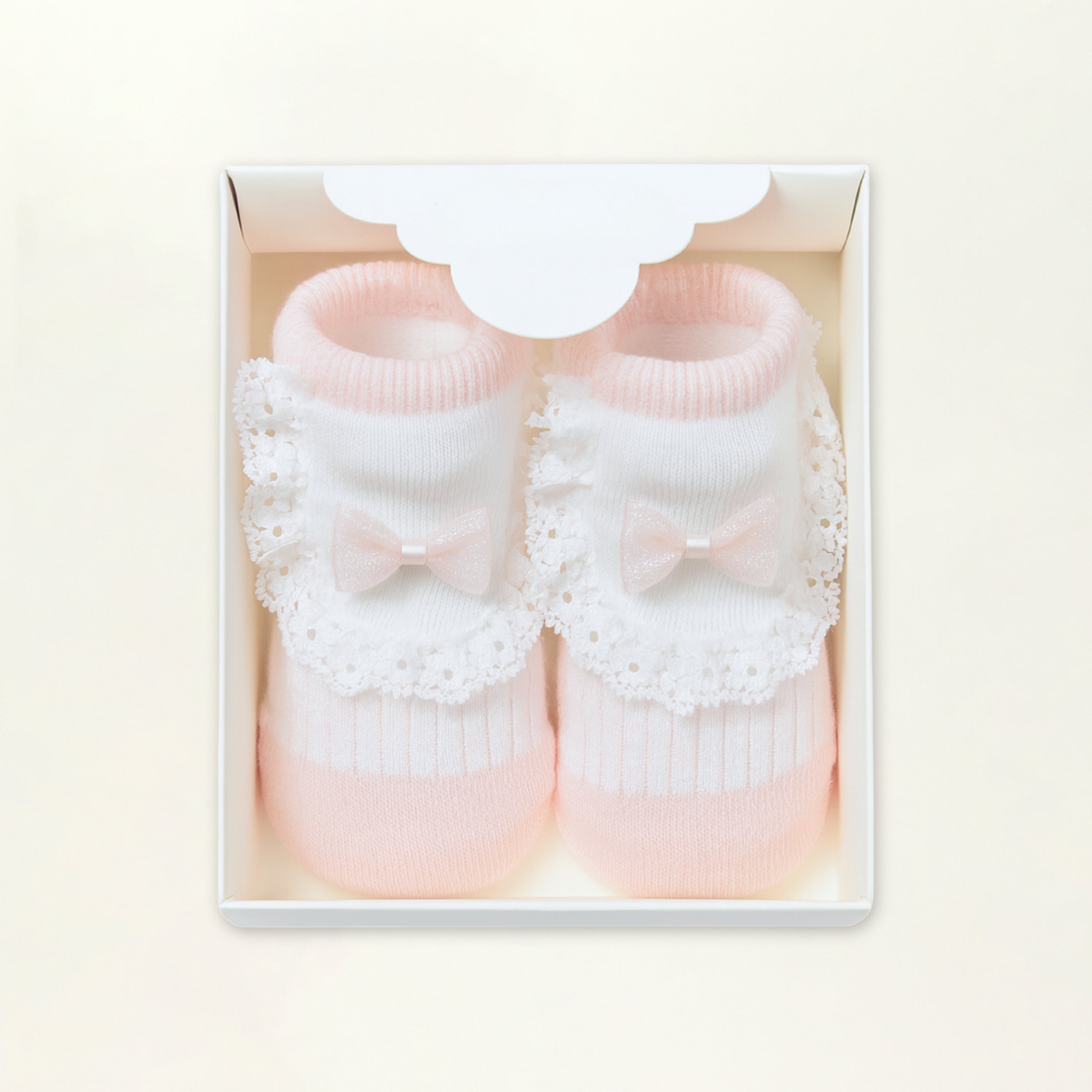Baby Booties – Infant Soft Socks (Light Pink)