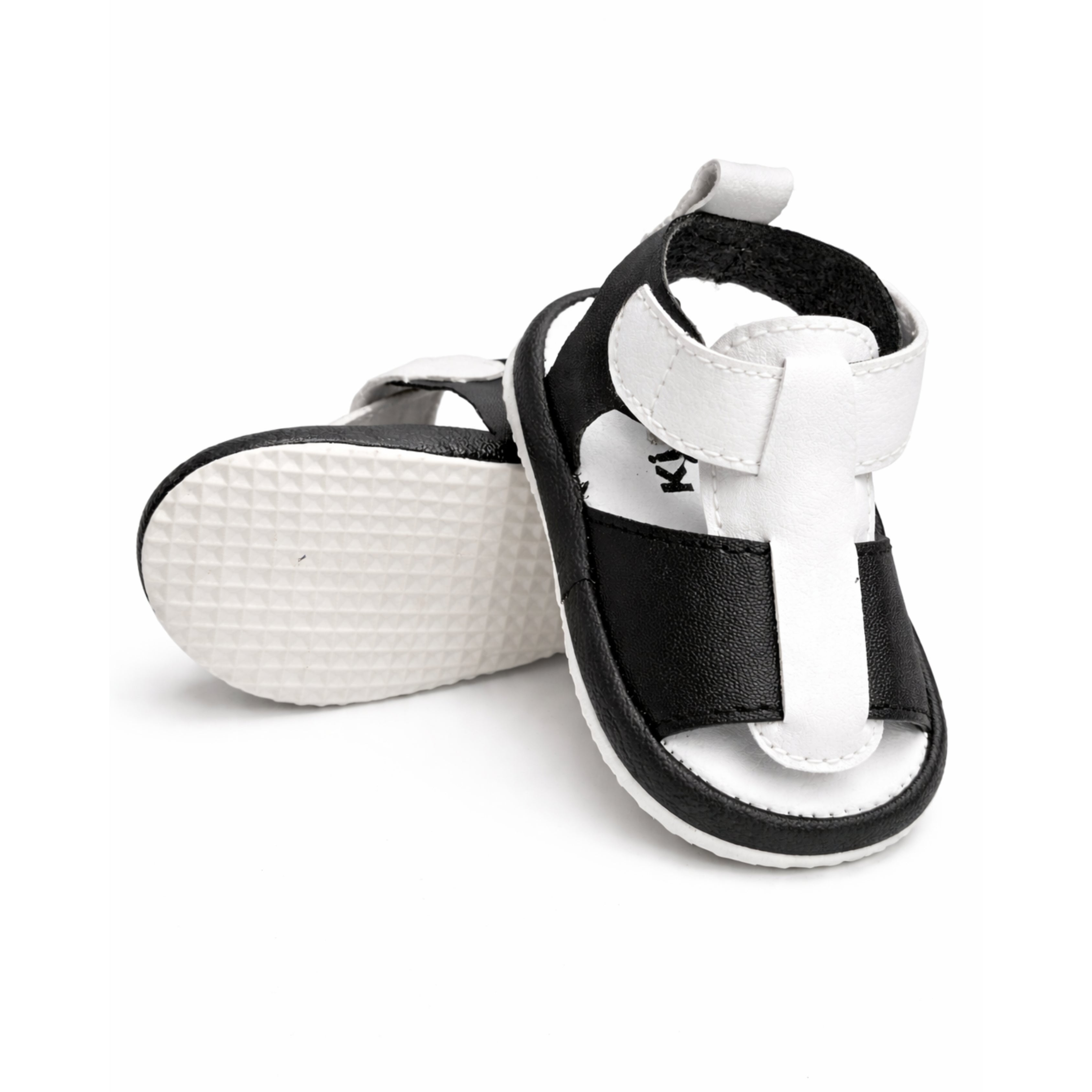 Baby Boy Sandal (Black and White)
