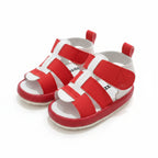 Baby Boy Sandal (Red and White)