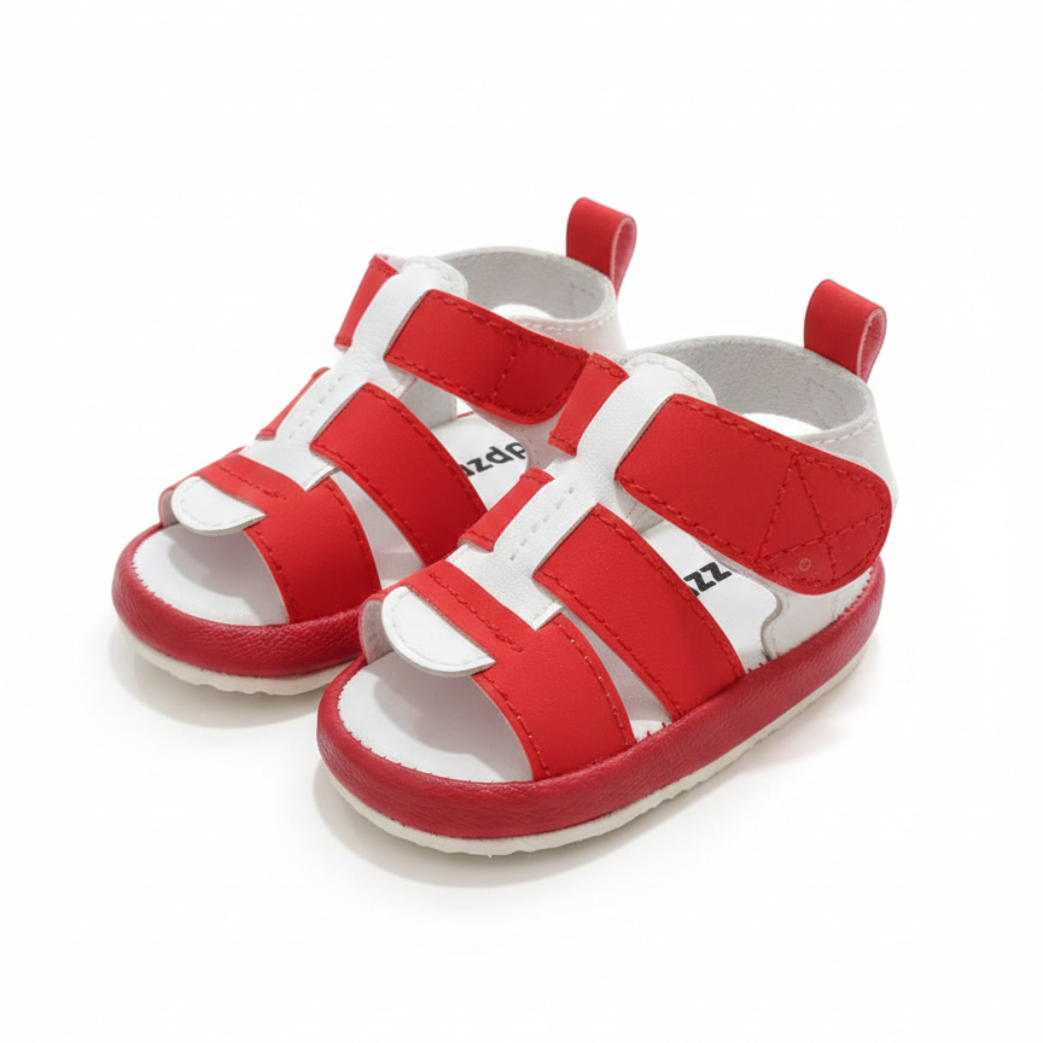 Baby Boy Sandal (Red and White)