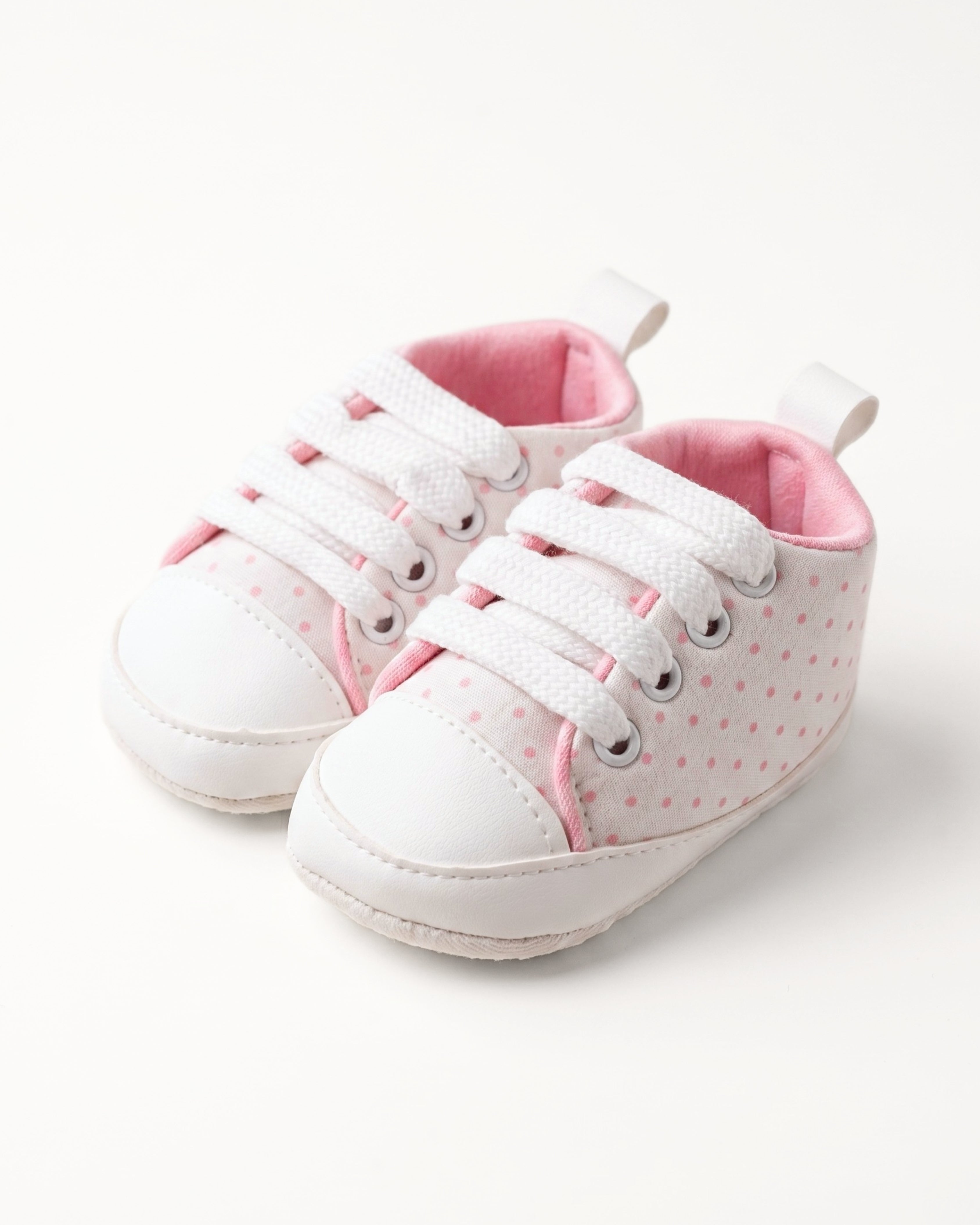 First Walker Soft Sole Baby Sneakers - Blush Sprinkles