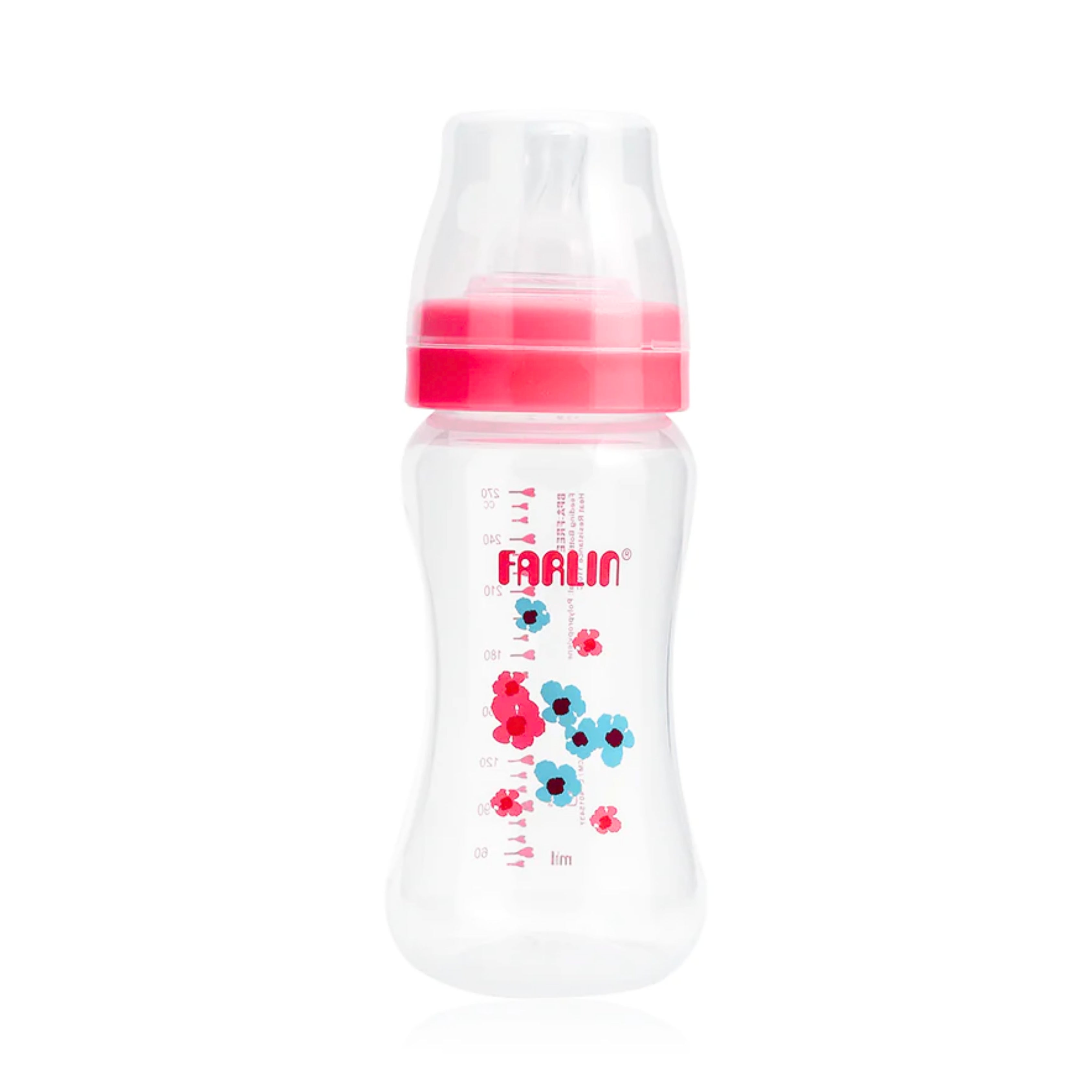 Farlin 270ml Wide Neck Baby Feeding Bottle with Anti-Colic System (6M+)