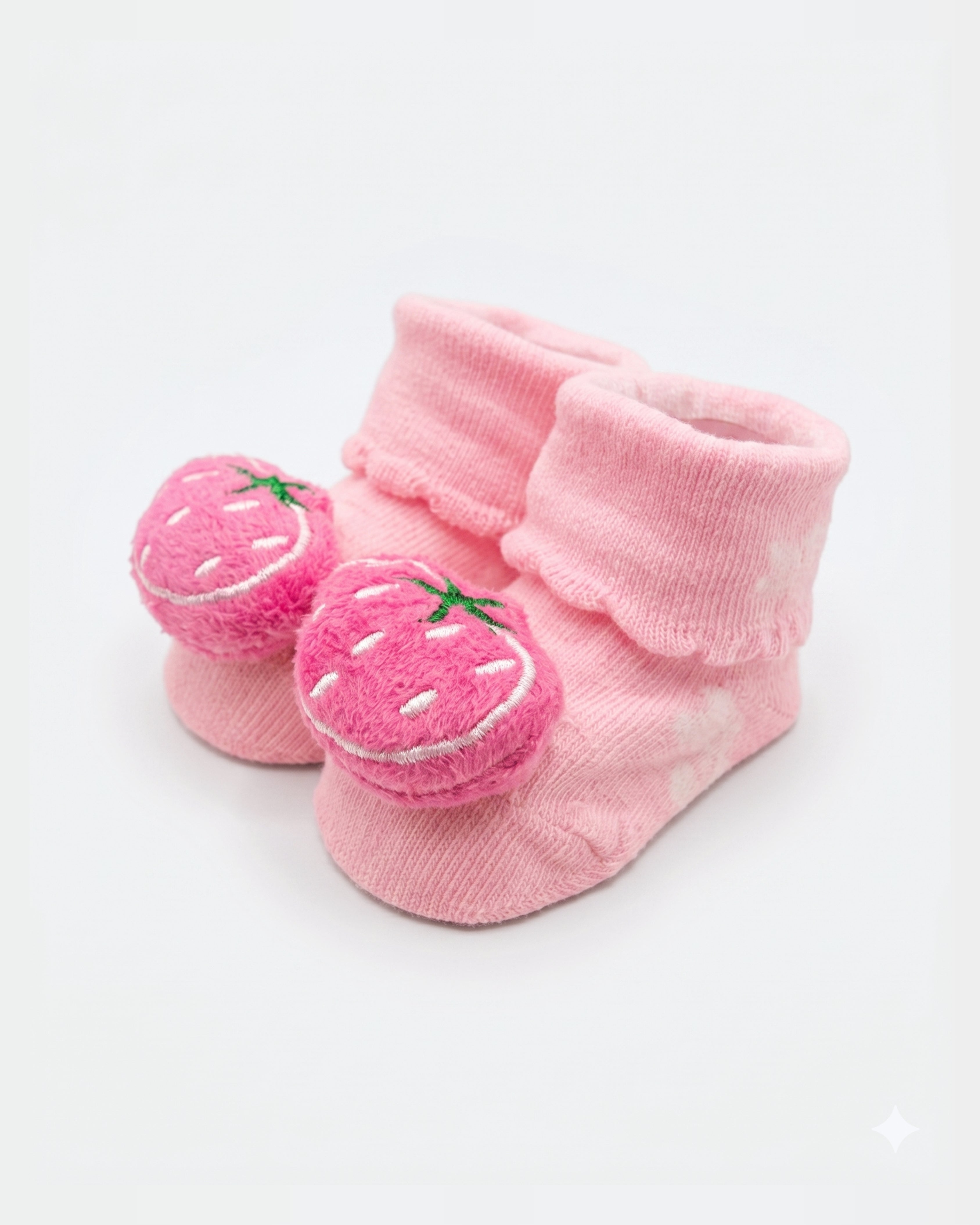 Baby Booties – Infant Soft Socks (Pink Strawberry)