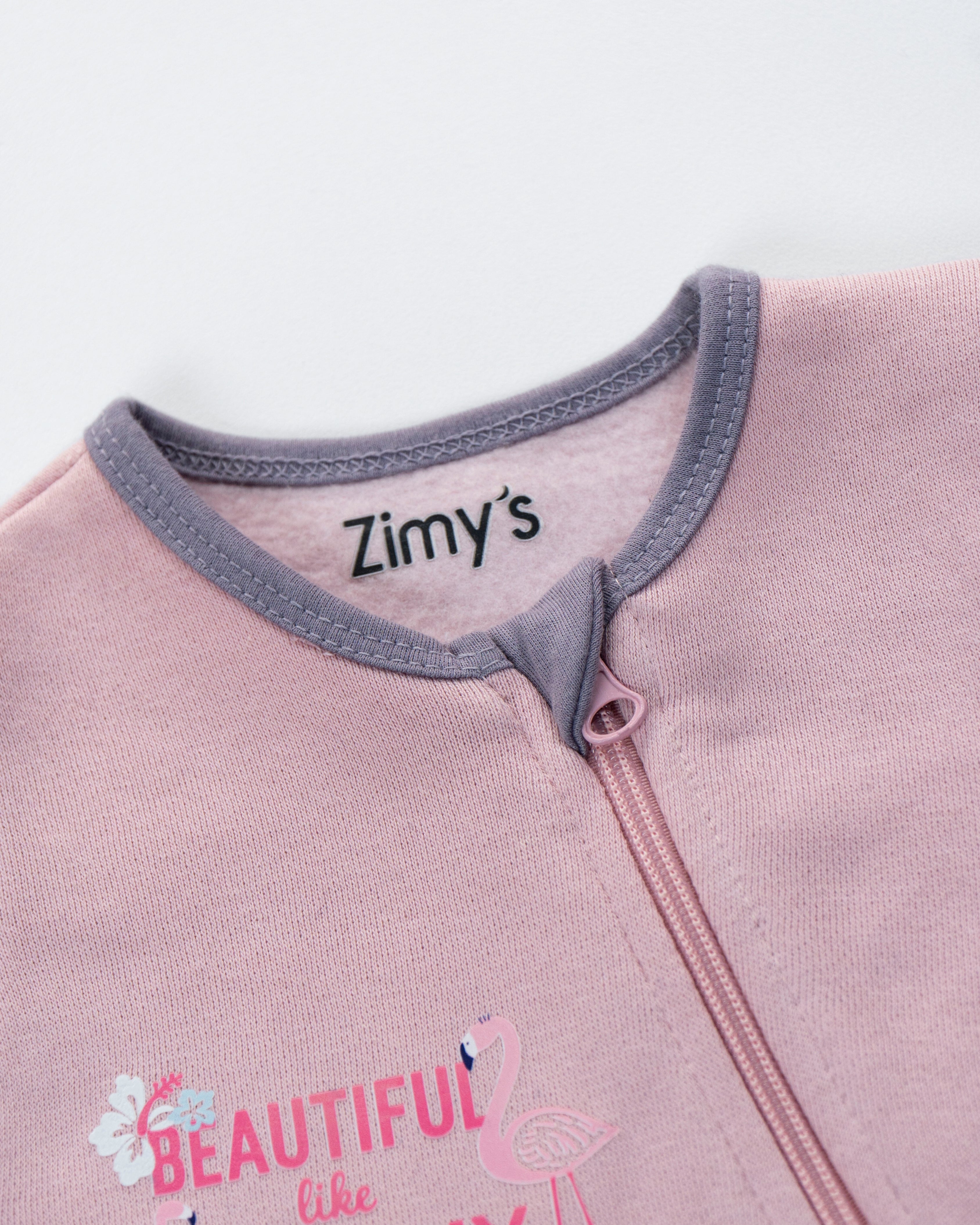 Beautiful Mommy - Fleece Zipper Romper