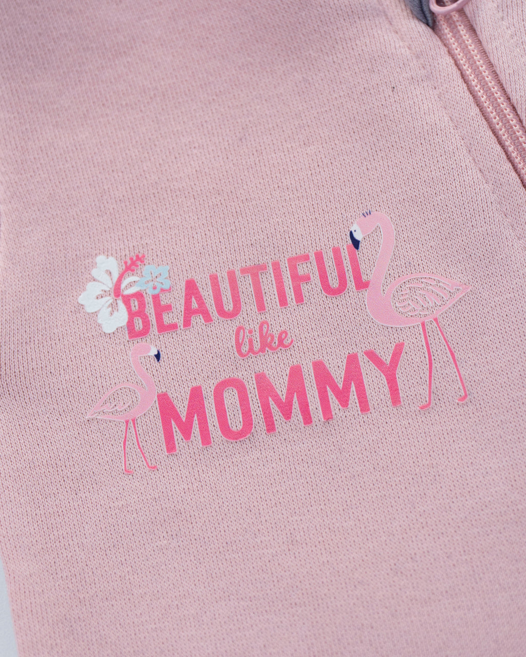 Beautiful Mommy - Fleece Zipper Romper