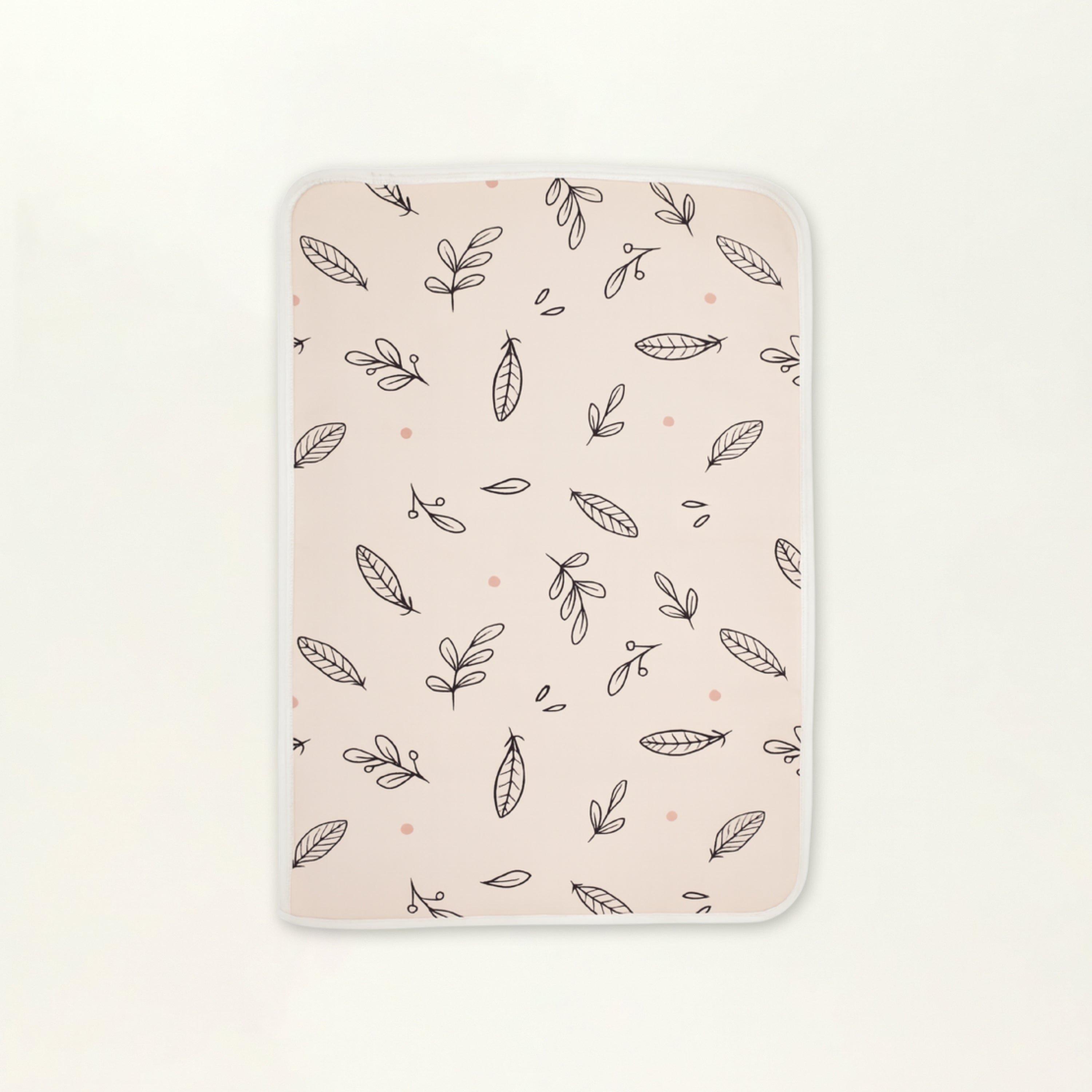 Waterproof Diaper Changing Sheet –  Pastel Leaves (17x23) (Inches)