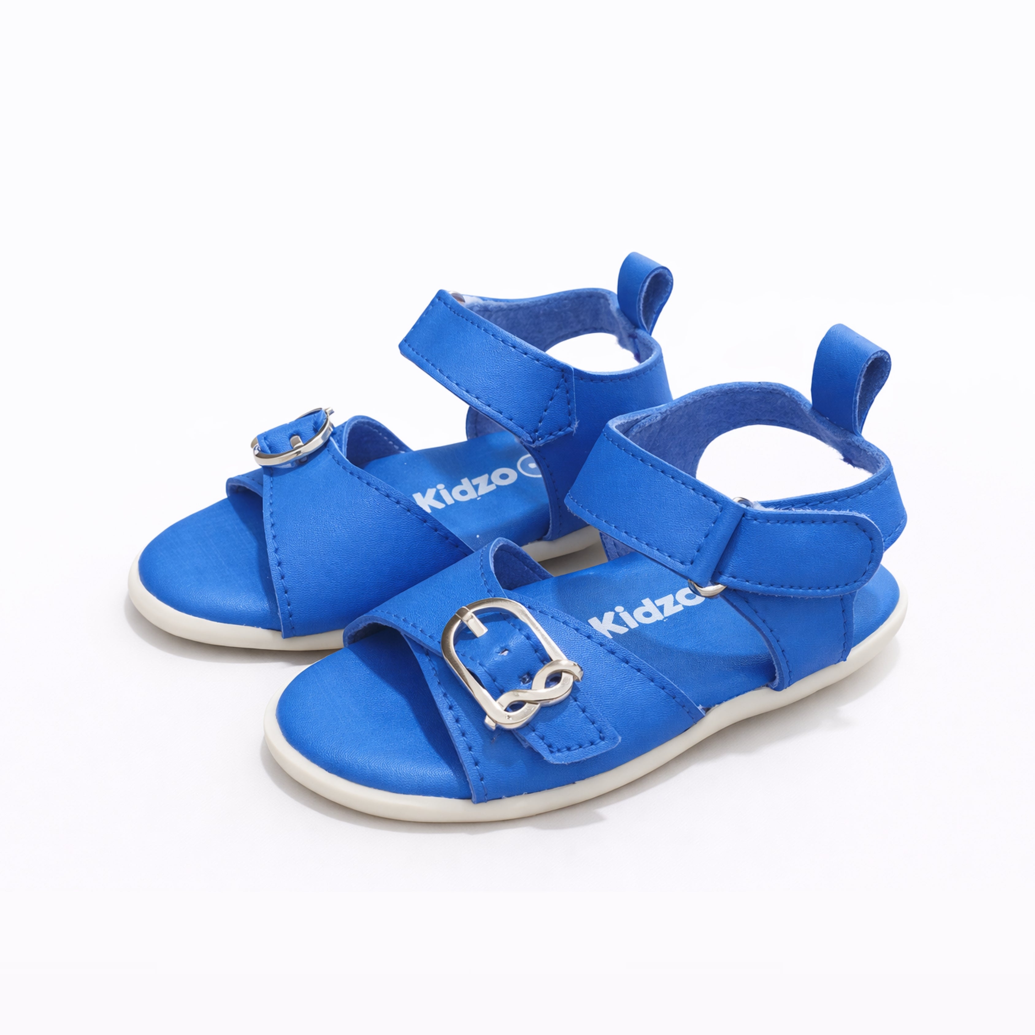 Baby Girl Sandals/Shoes - Buckle Sandals (Blue)
