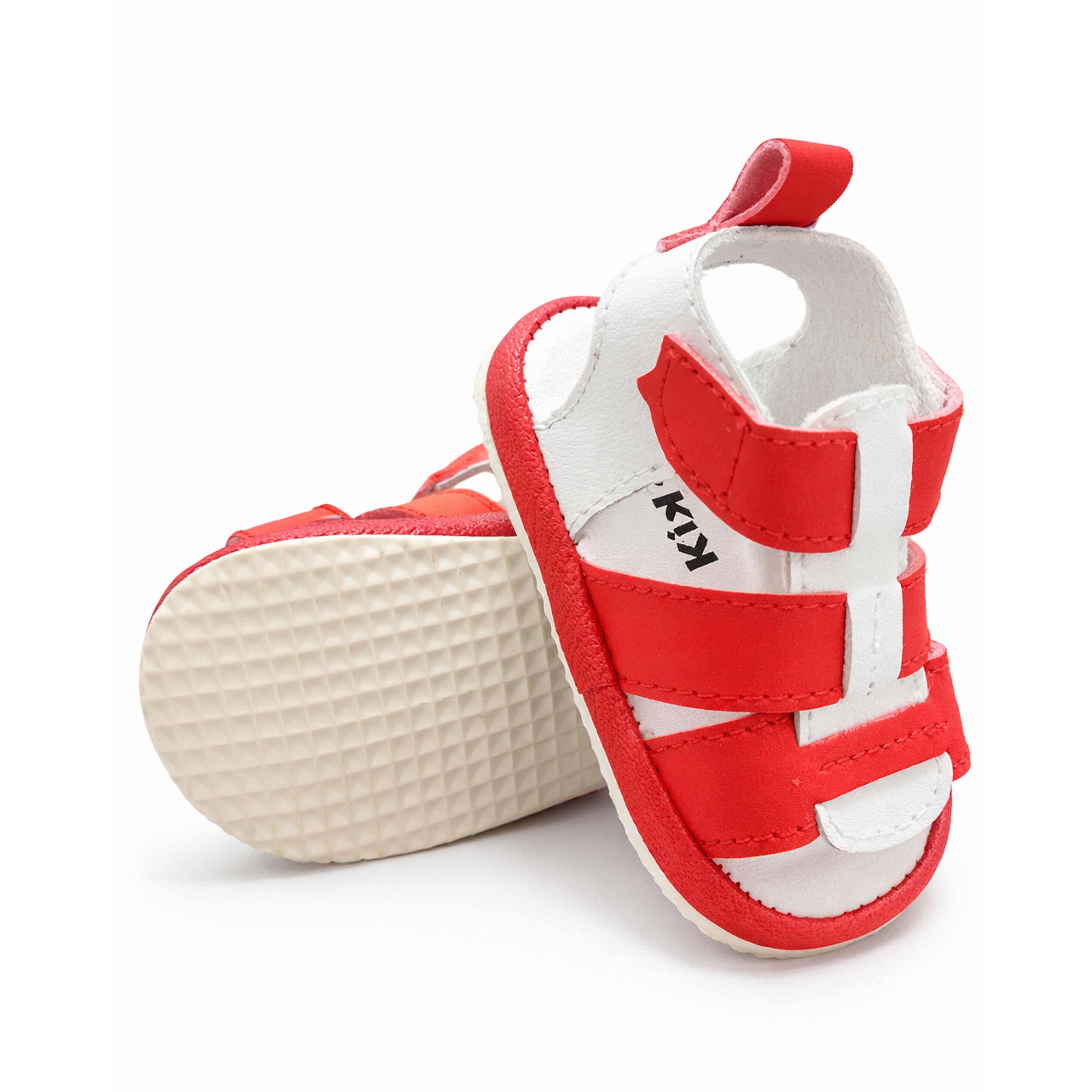 Baby Boy Sandal (Red and White)