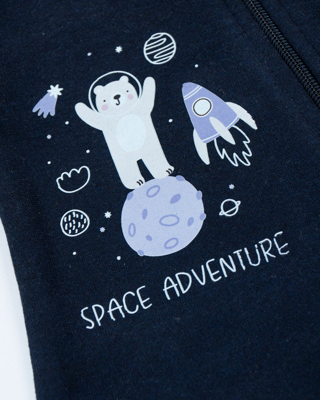 Space Adventures - Fleece Zipper Romper