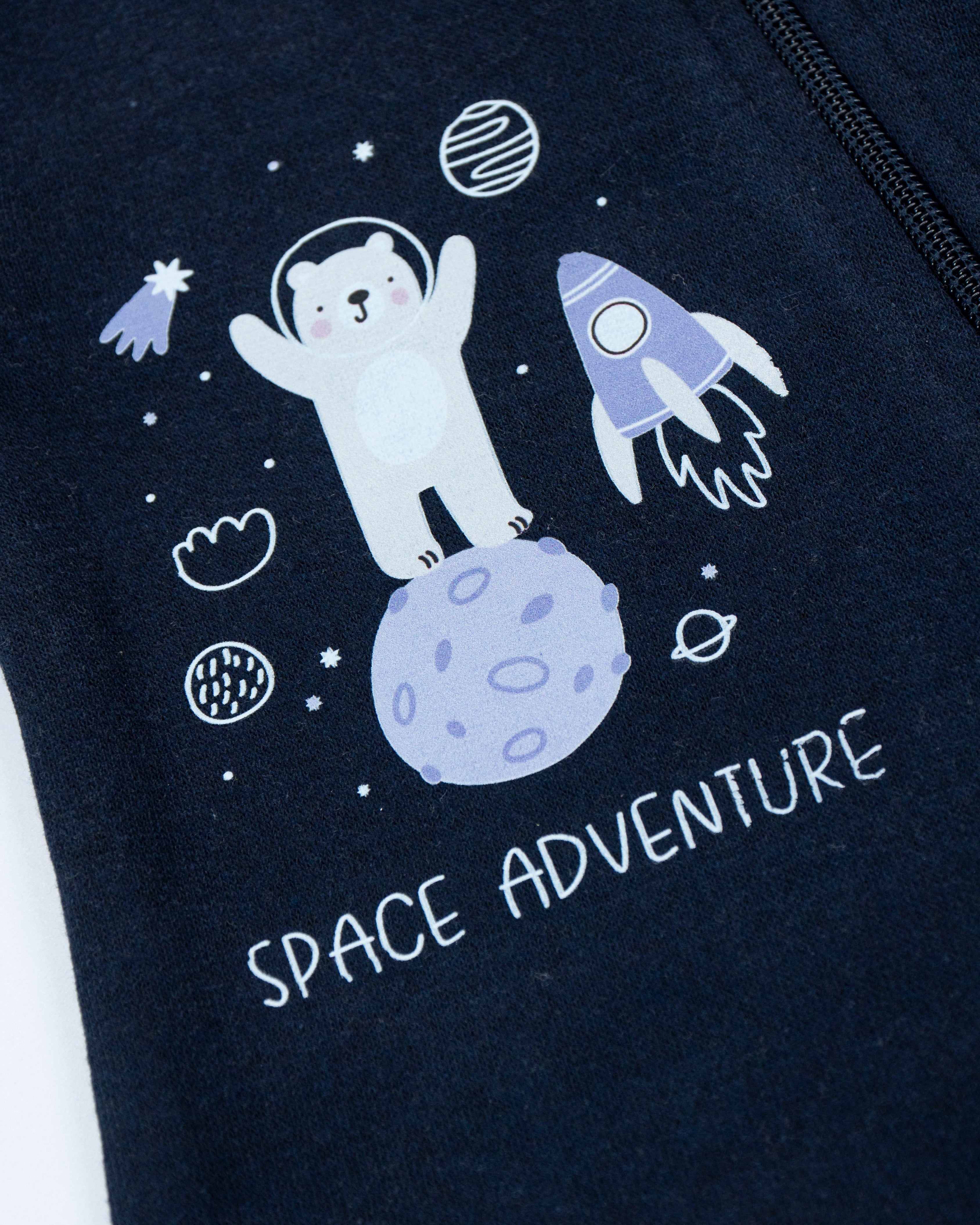 Space Adventures - Fleece Zipper Romper