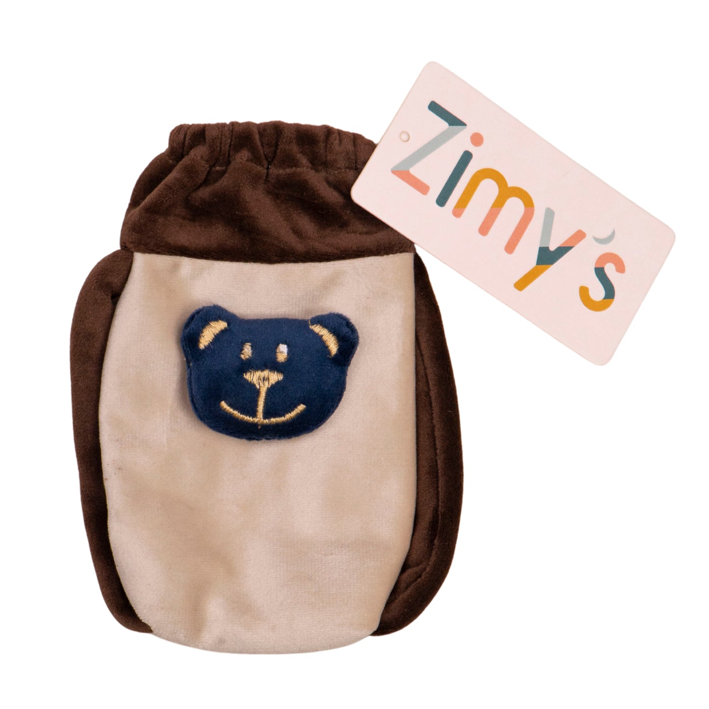 Baby Bottle Cover - Soft Plush Insulated Pouch with Handles (Assorted Designs)