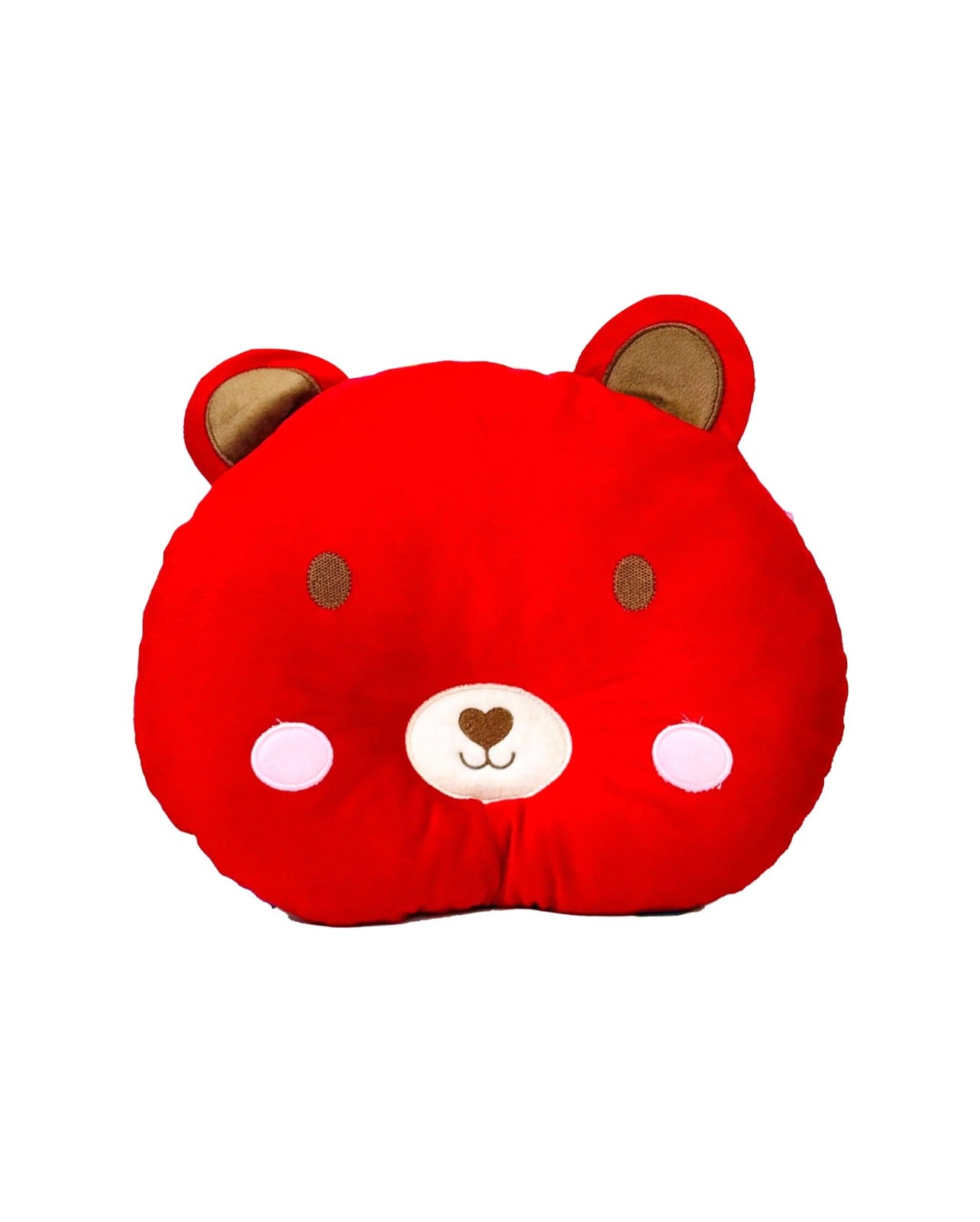 Adorable Red Bear soft plush - Baby Head Shaping Pillow
