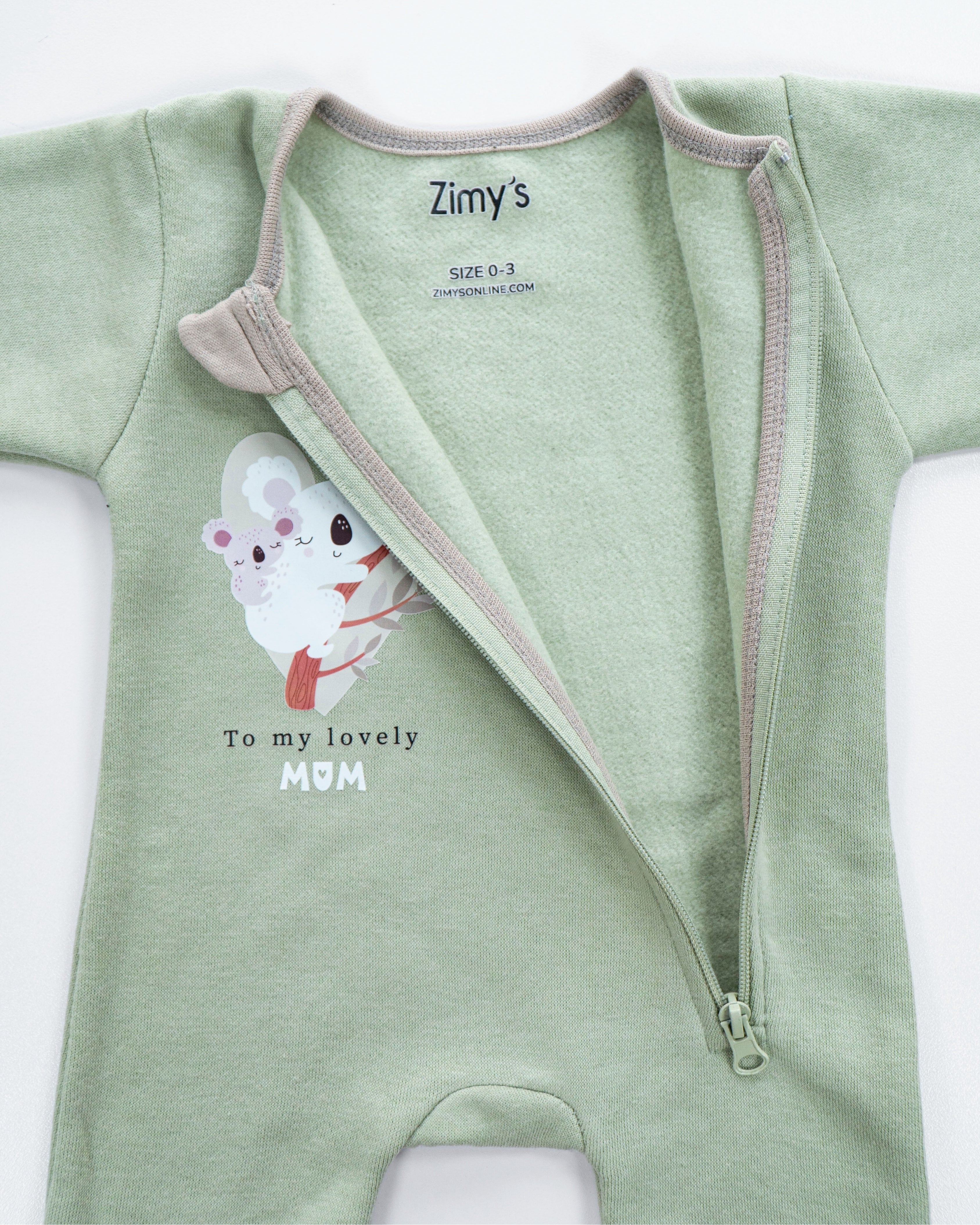 Little Koala - Fleece Zipper Romper