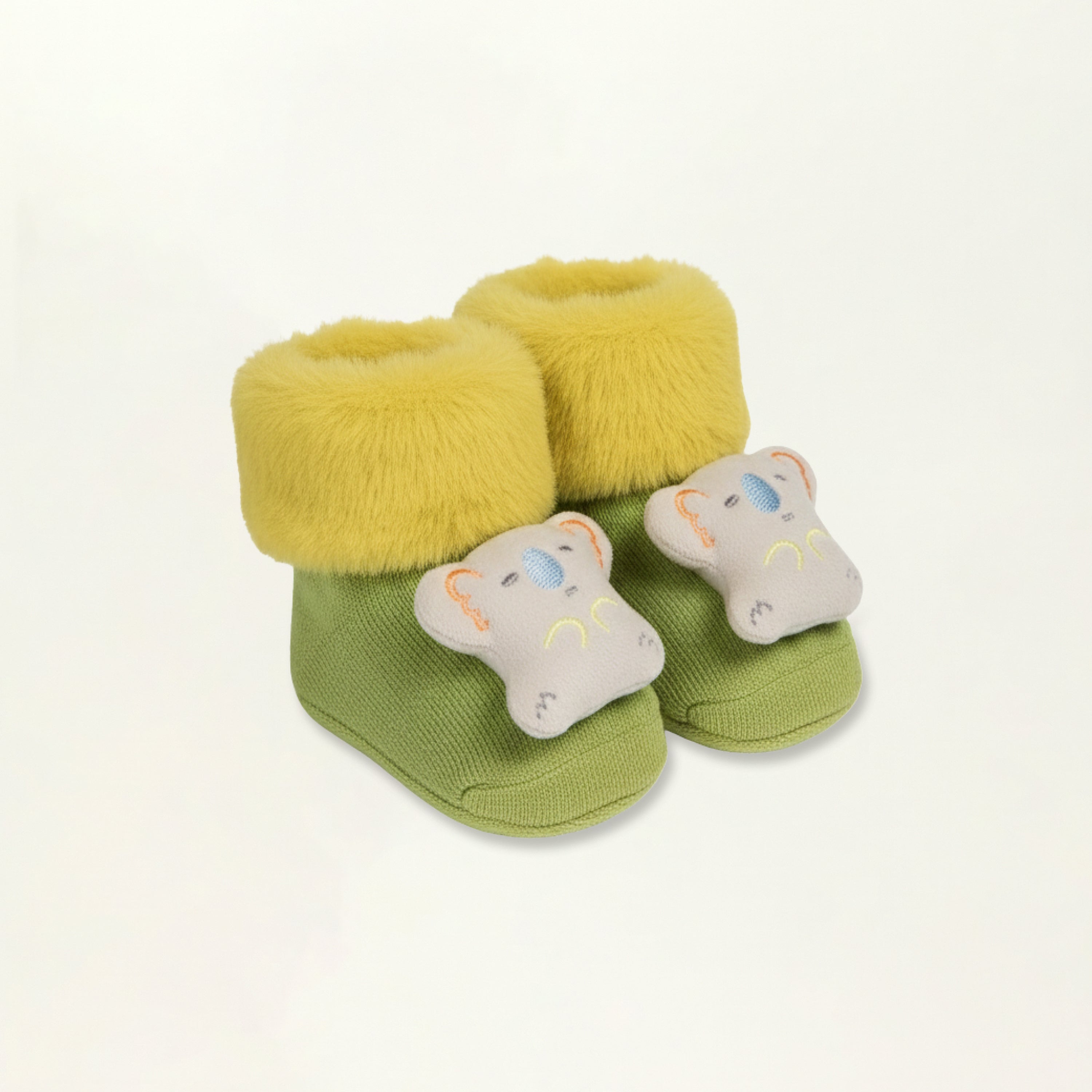 Baby Booties – Infant Soft Socks (Grey Koala)