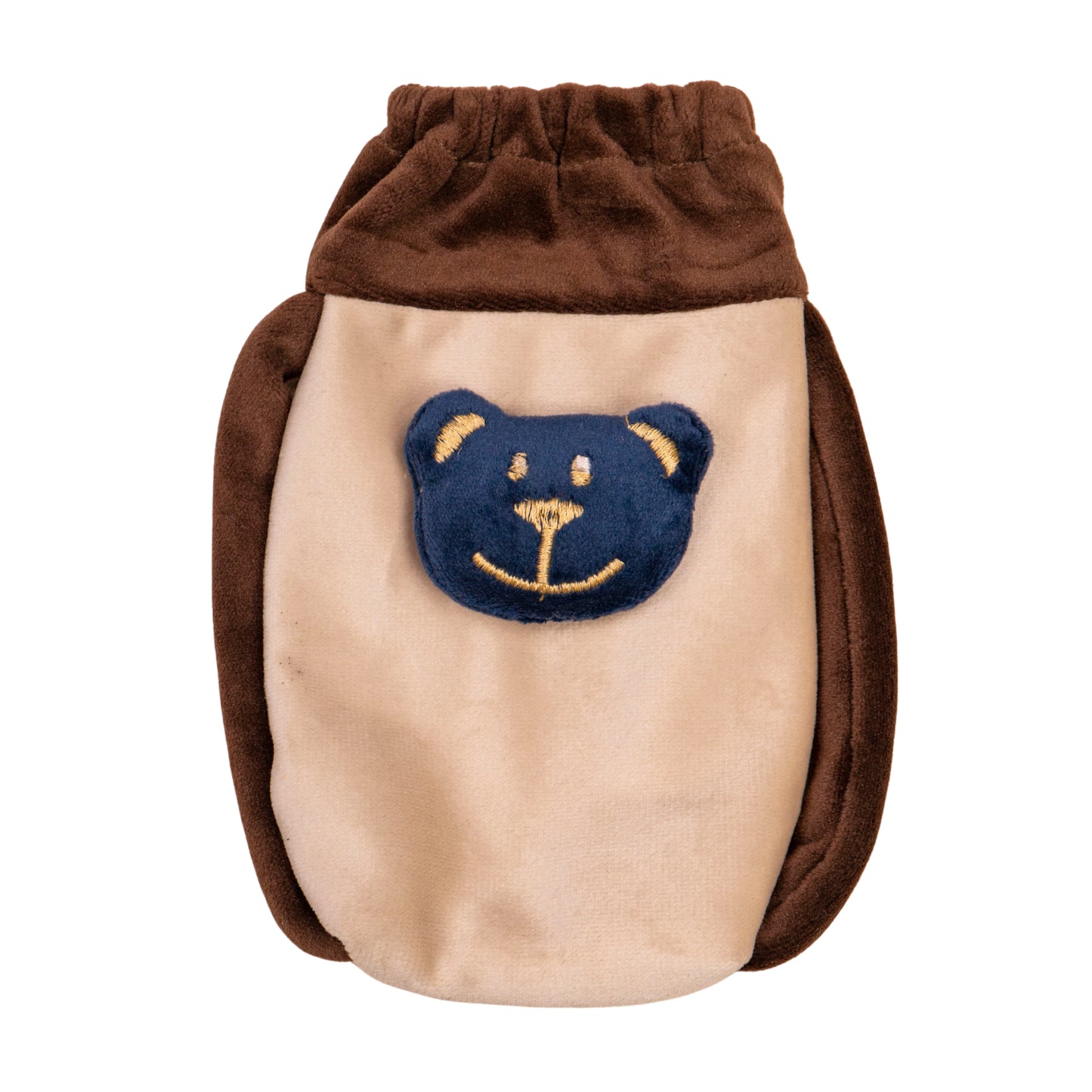 Baby Bottle Cover - Soft Plush Insulated Pouch with Handles (Assorted Designs)
