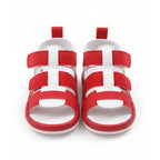 Baby Boy Sandal (Red and White)