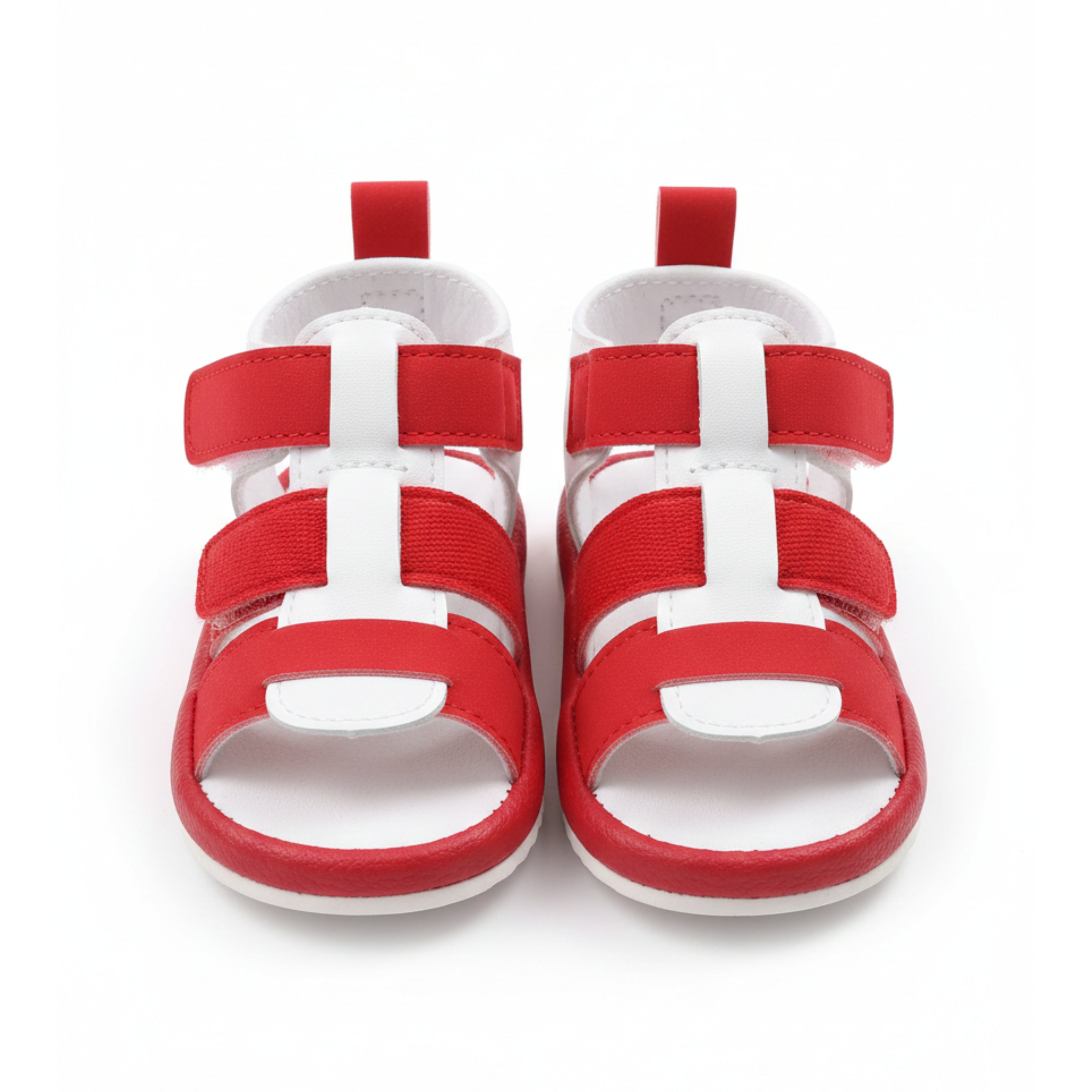 Baby Boy Sandal (Red and White)