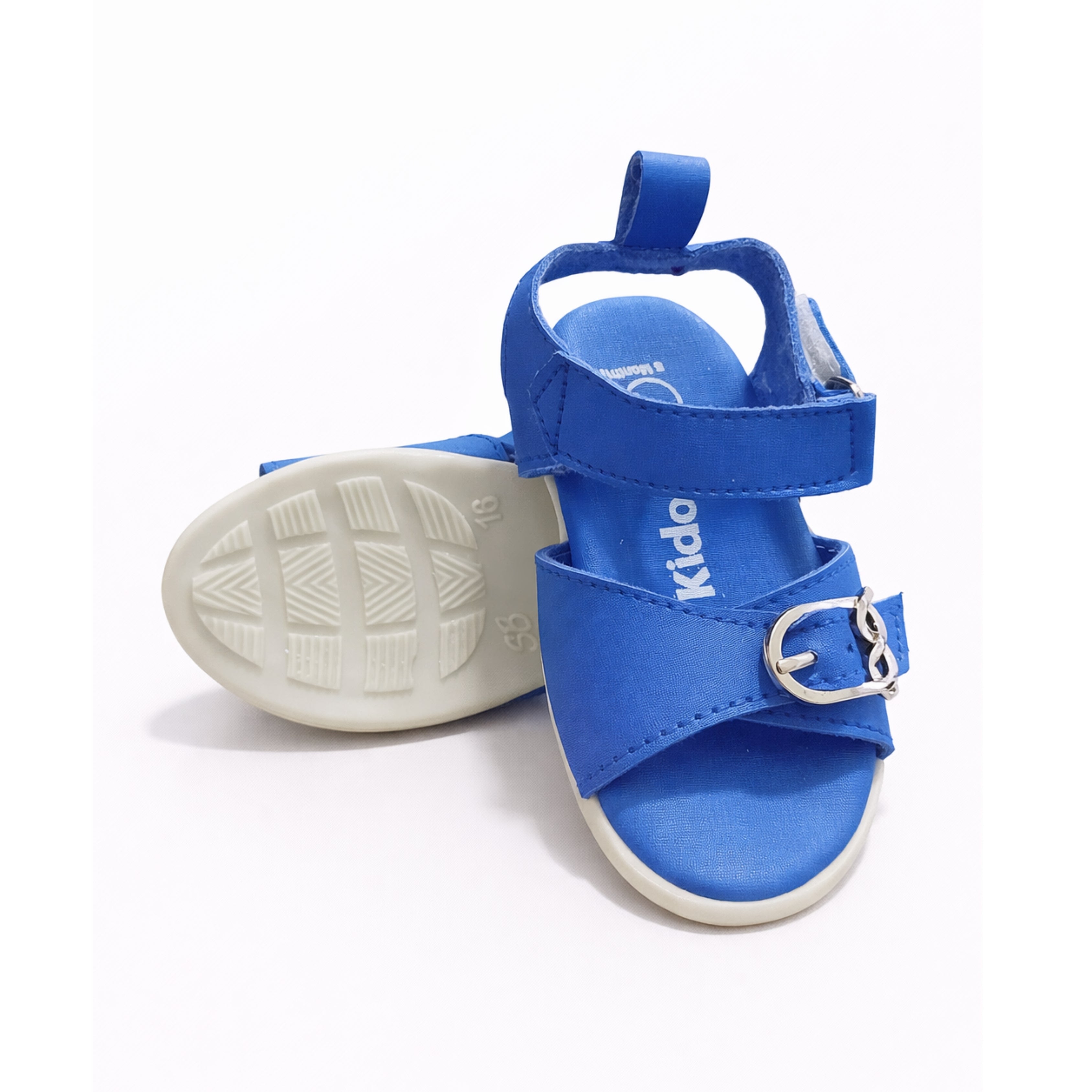 Baby Girl Sandals/Shoes - Buckle Sandals (Blue)