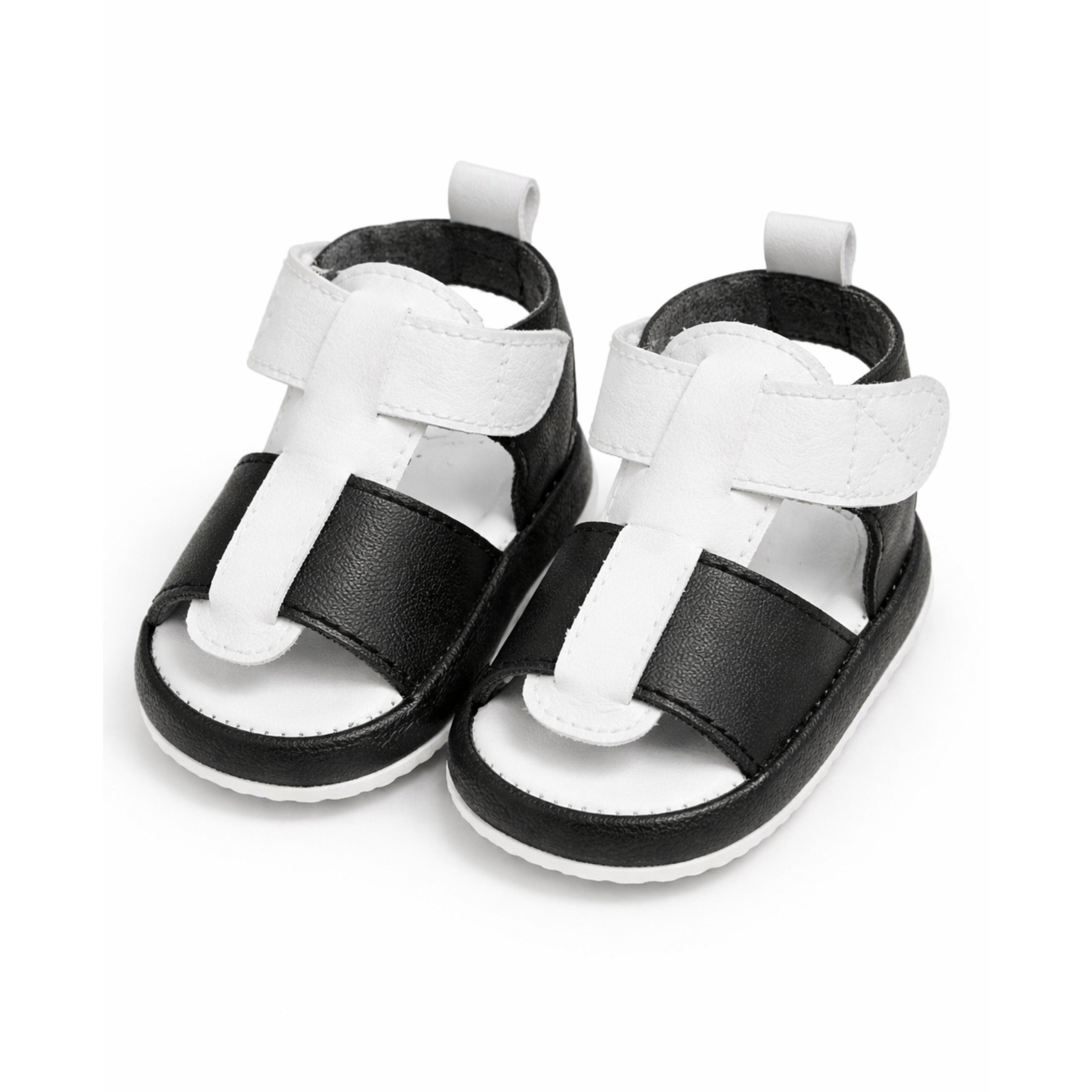 Baby Boy Sandal (Black and White)