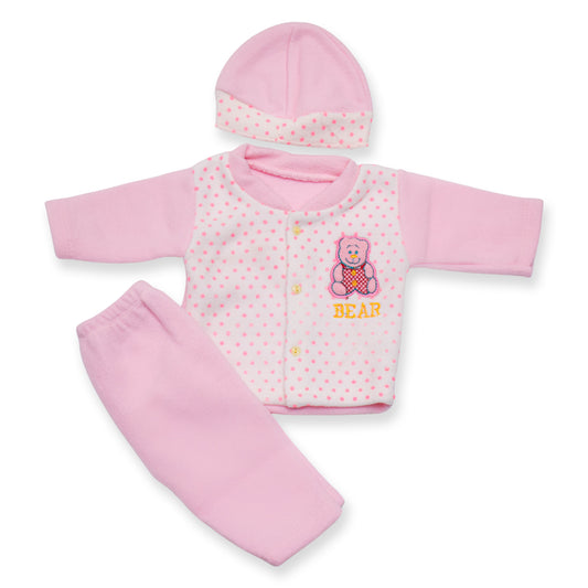 Pocket Bear Set - Polar Fleece - (Pink)