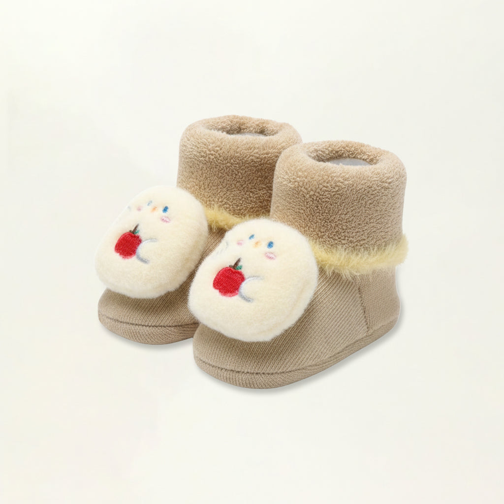 Baby Booties – Infant Soft Socks (Apple Chick)