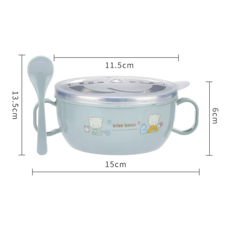 Kids' Insulated Stainless Steel Baby Bowl | Thermal Feeding Bowl