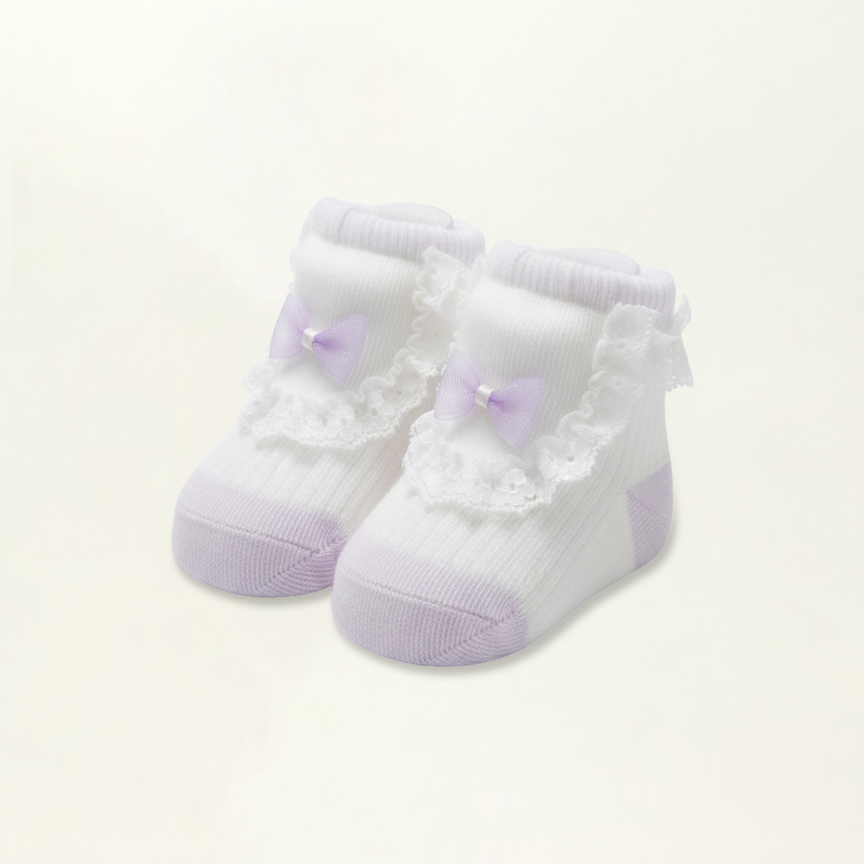 Baby Booties – Infant Soft Socks (Lavender)