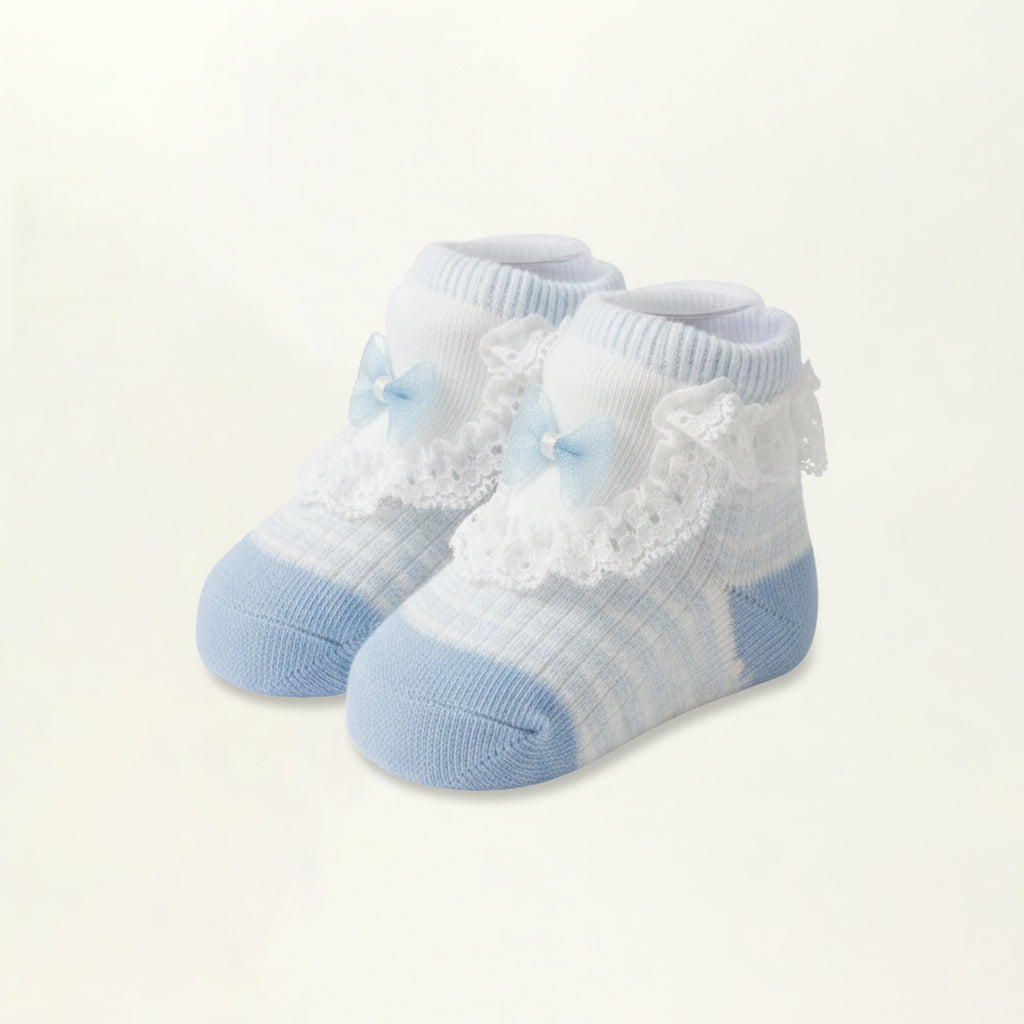 Baby Booties – Infant Soft Socks (Sky Blue)