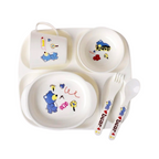 5-Piece Kids Dinnerware Set – BPA-Free Divided Plate Tableware For Kids