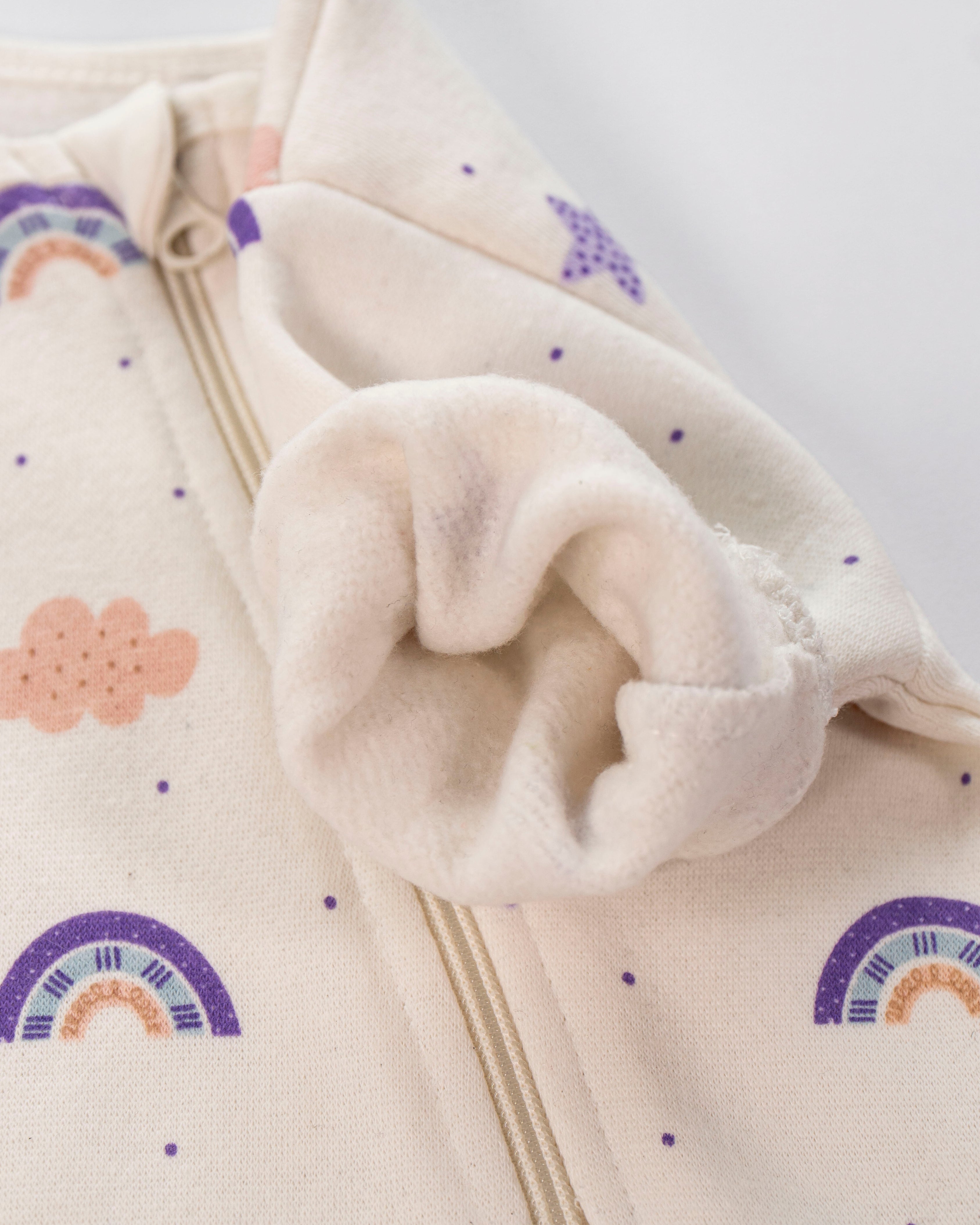 Dreamy Rainbows - Fleece Zipper Romper